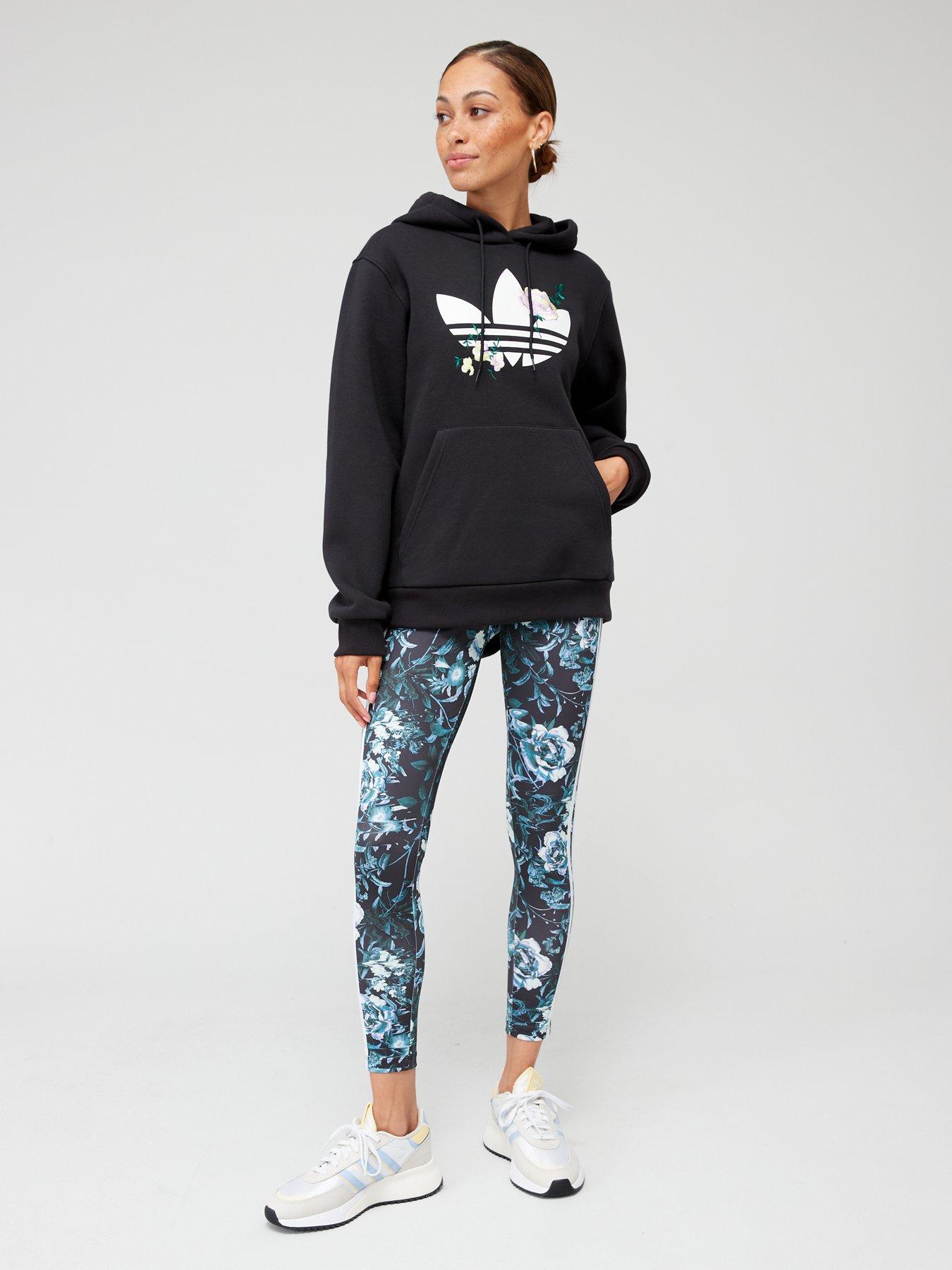 Adidas originals floral hoodie deals