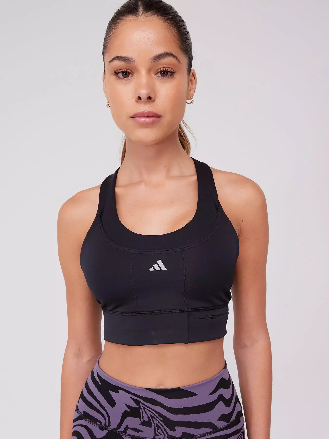 adidas Performance Collective Power Fastimpact Luxe High-support Bra -  Black