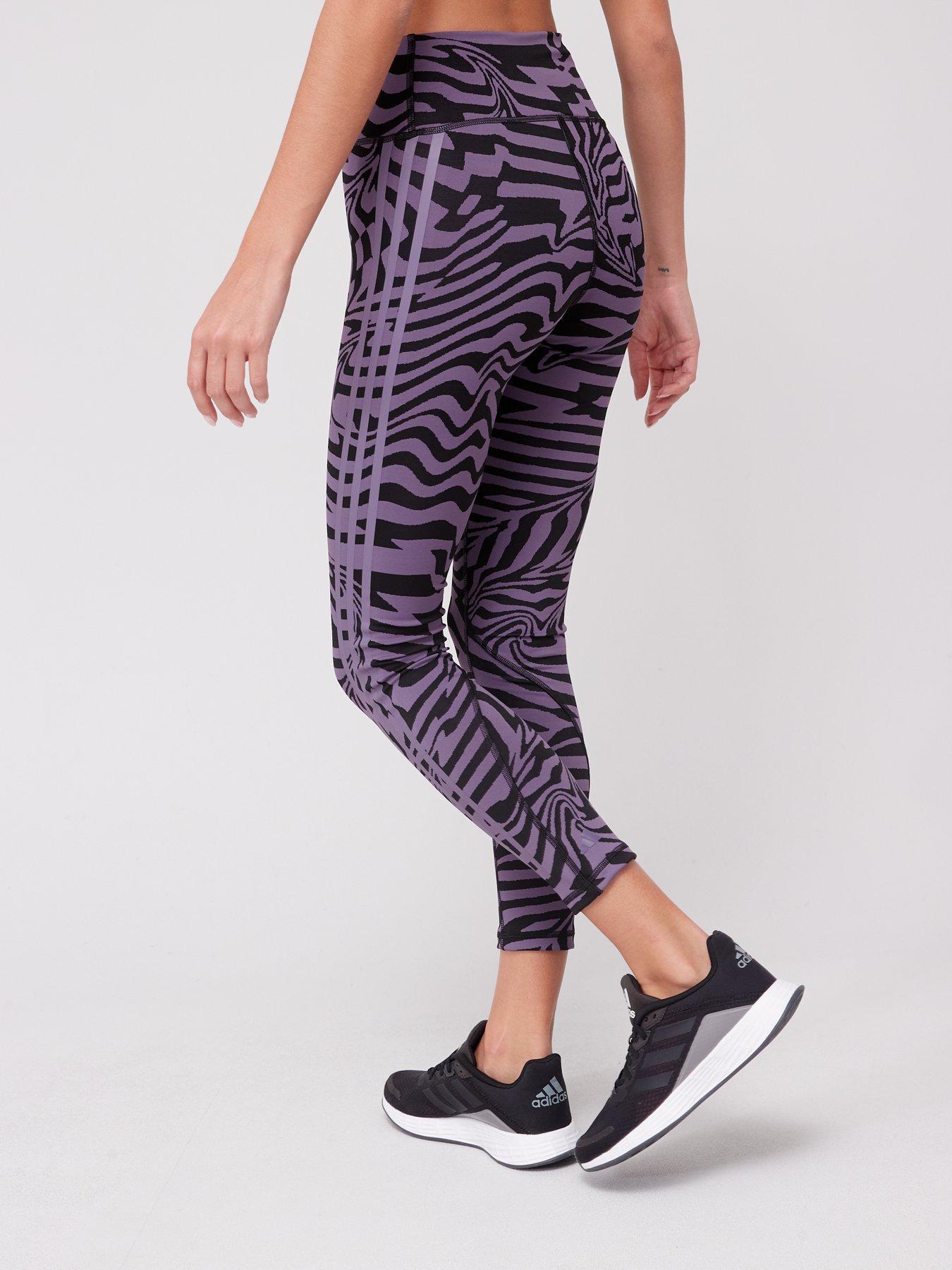 adidas Optime 3-Stripes Full-Length Leggings - Purple | Women's Training |  adidas US