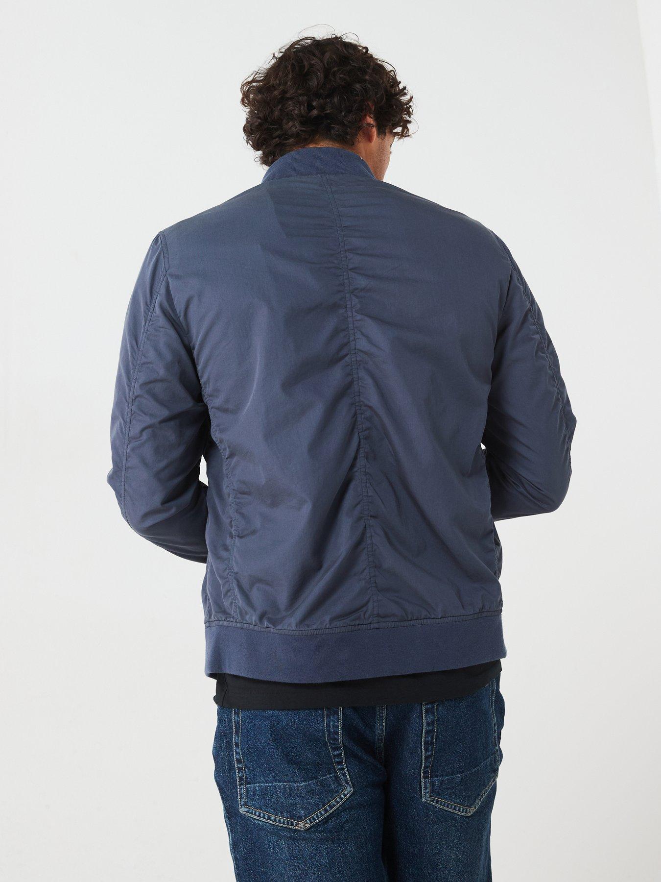 Image 2 of 6 of AllSaints Bassett Bomber Jacket - Dark Blue