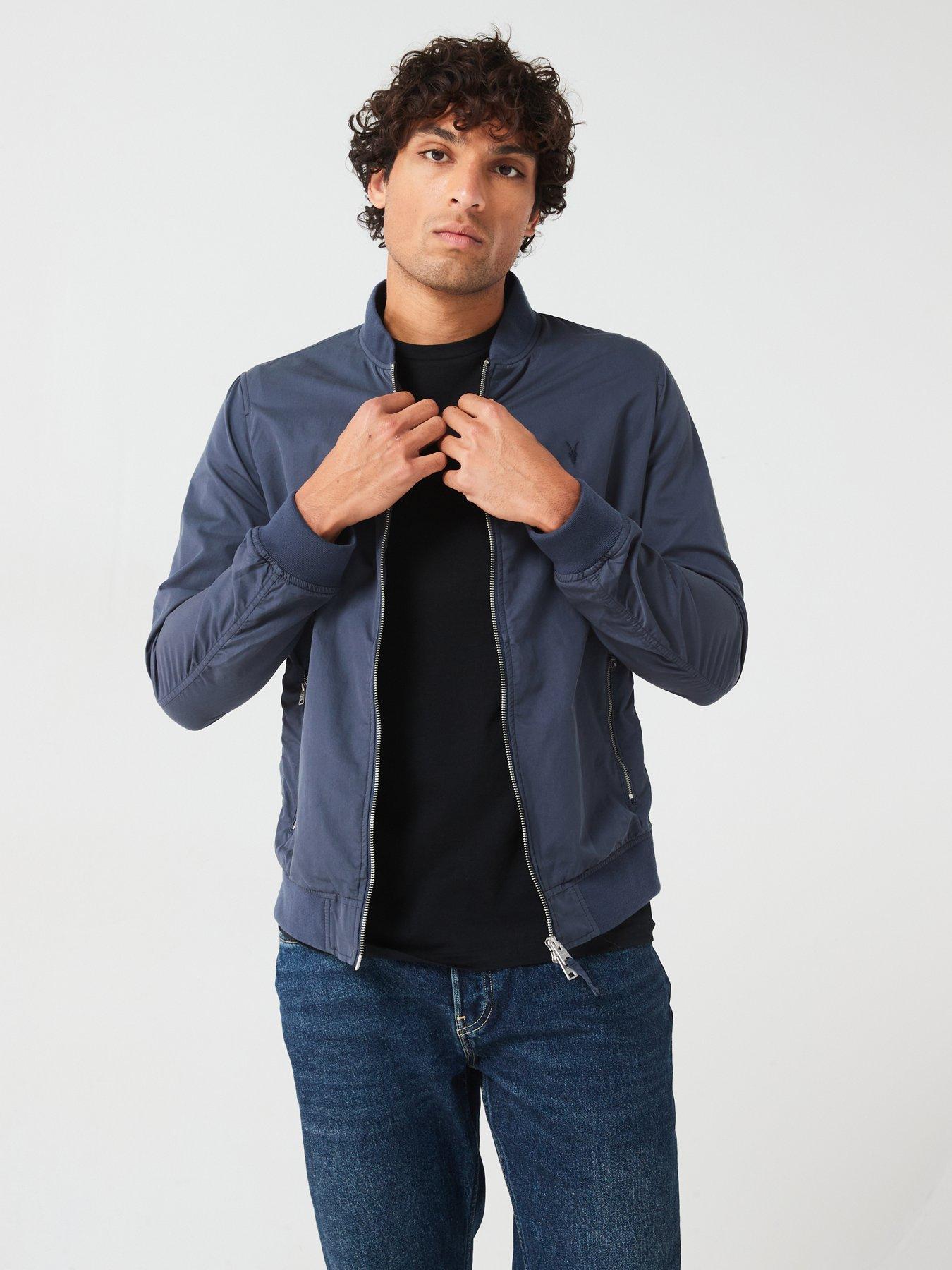 Image 6 of 6 of AllSaints Bassett Bomber Jacket - Dark Blue
