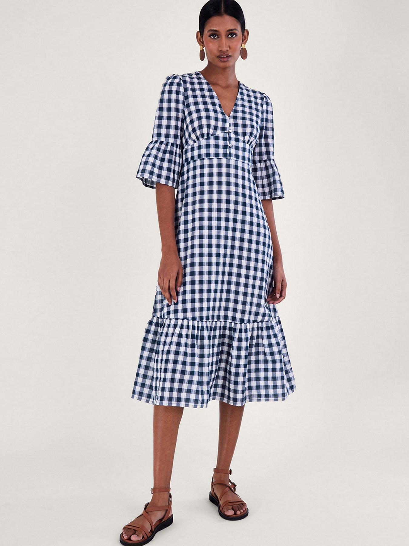 Monsoon tartan dress sale