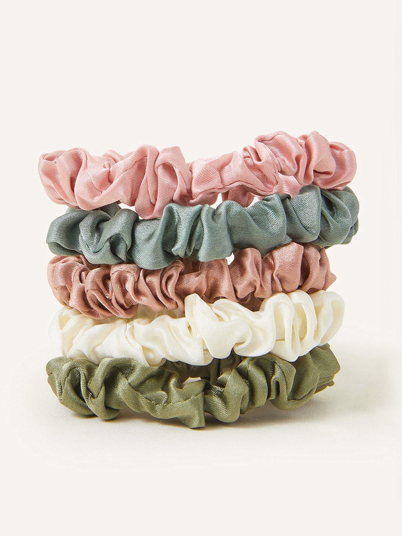 Image 1 of 2 of Accessorize 5 X Silk Scrunchies