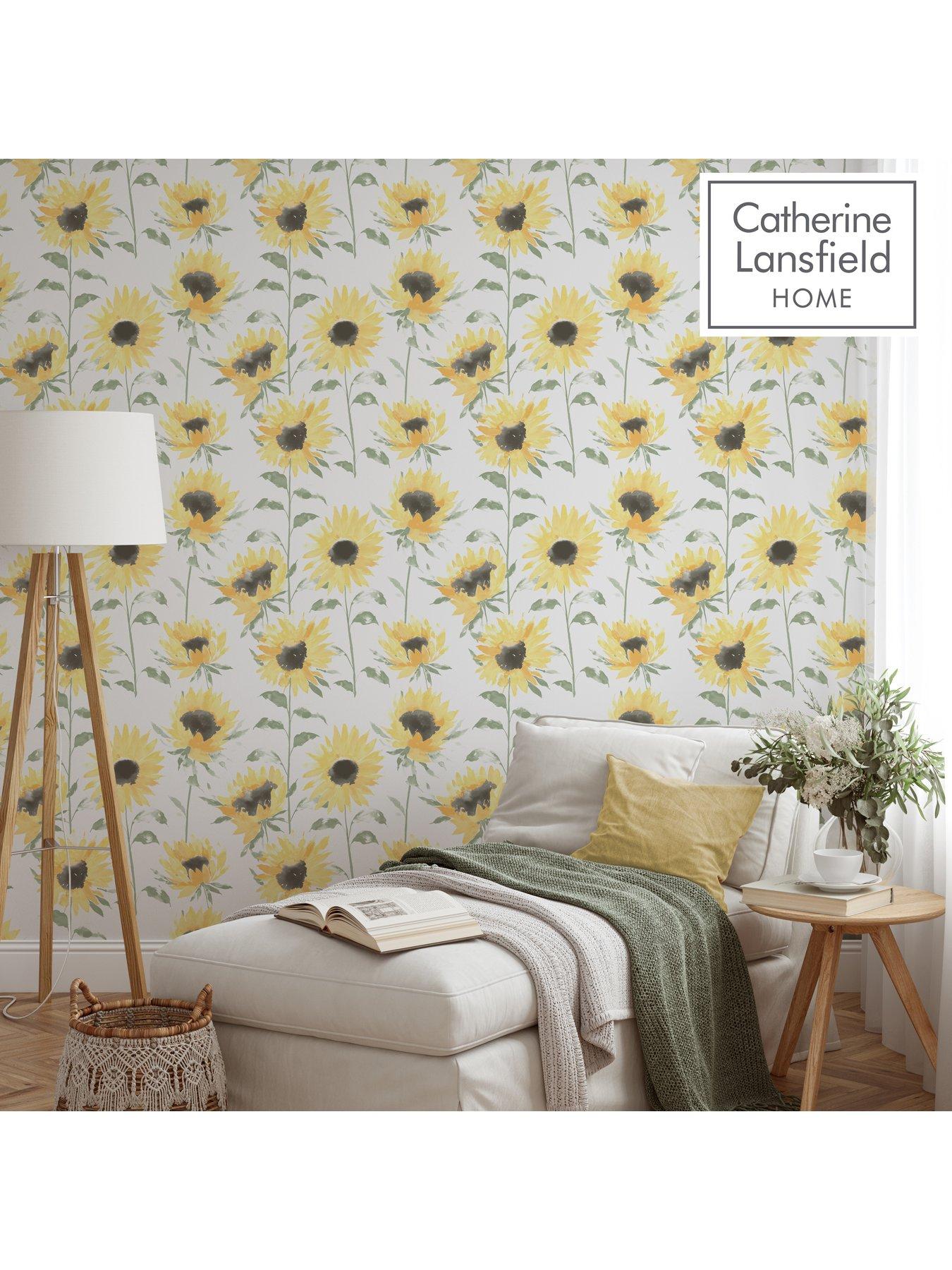 undefined Catherine Lansfield Painted Sunflowers Yellow