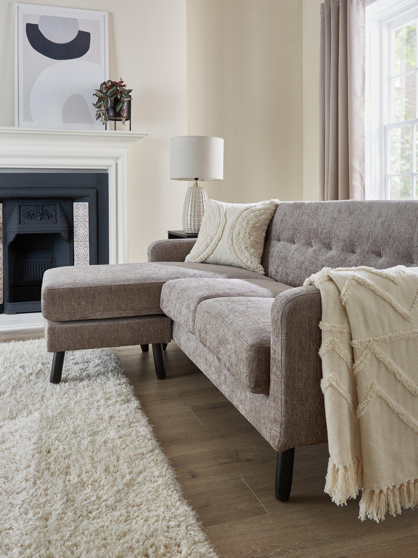 Very Home Oslo Reversible Fabric Chaise Sofa - FSC® Certified