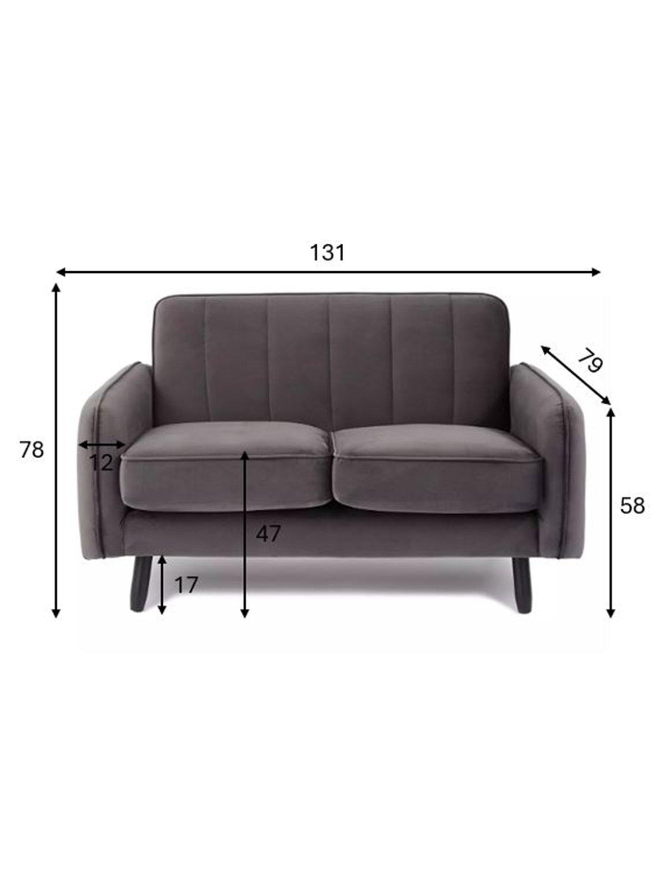 Image 6 of 7 of Very Home Jennifer Compact&nbsp;Fabric 2 Seater Sofa&nbsp;- FSC&reg; Certified