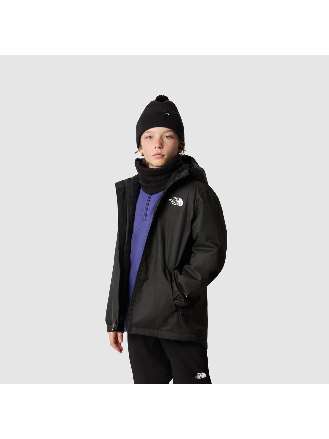 Boys Warm Storm Rain Jacket Black