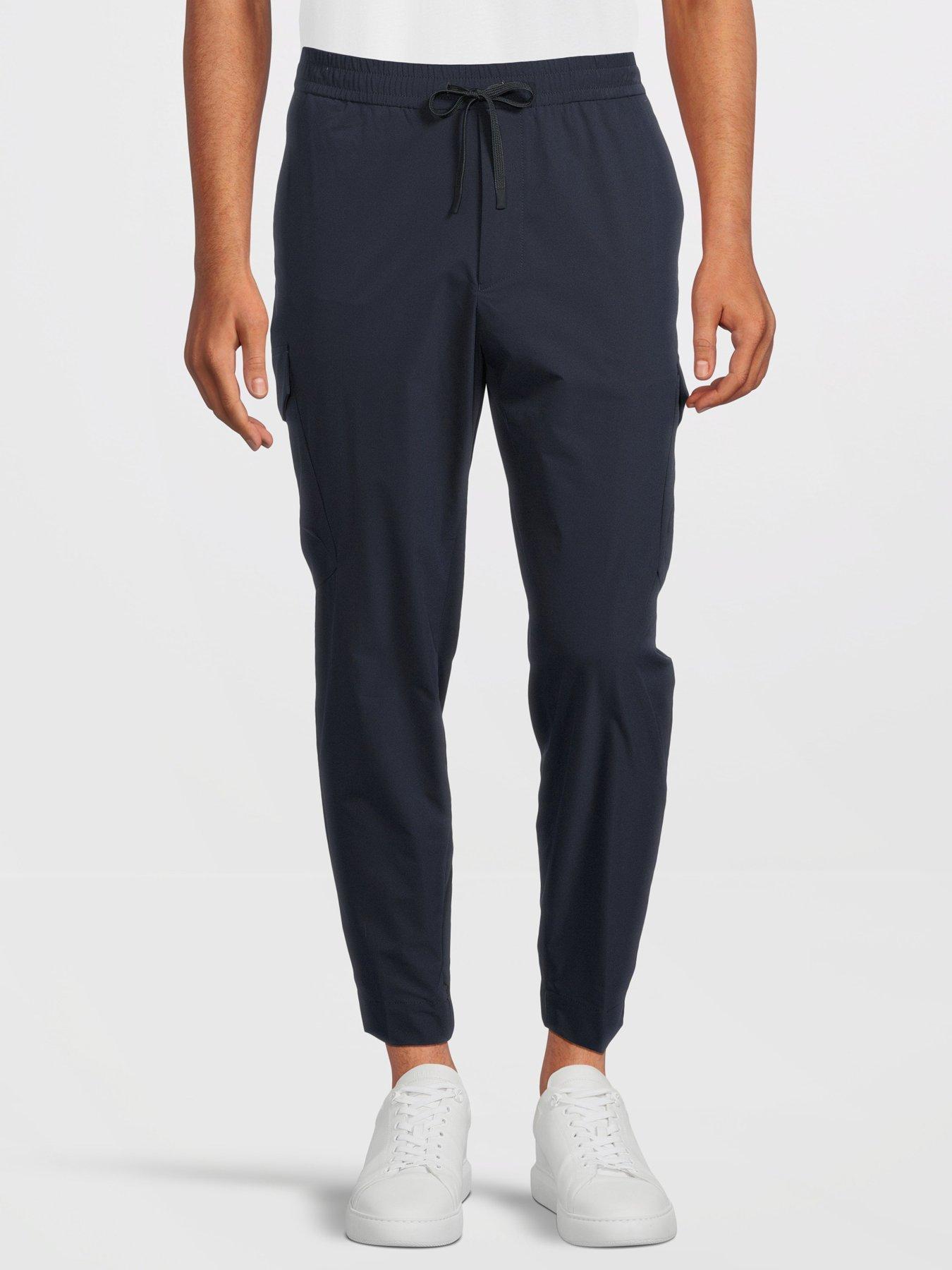BOSS T_Urbanex-Cargolight Tapered Fit Trouser - Dark Blue