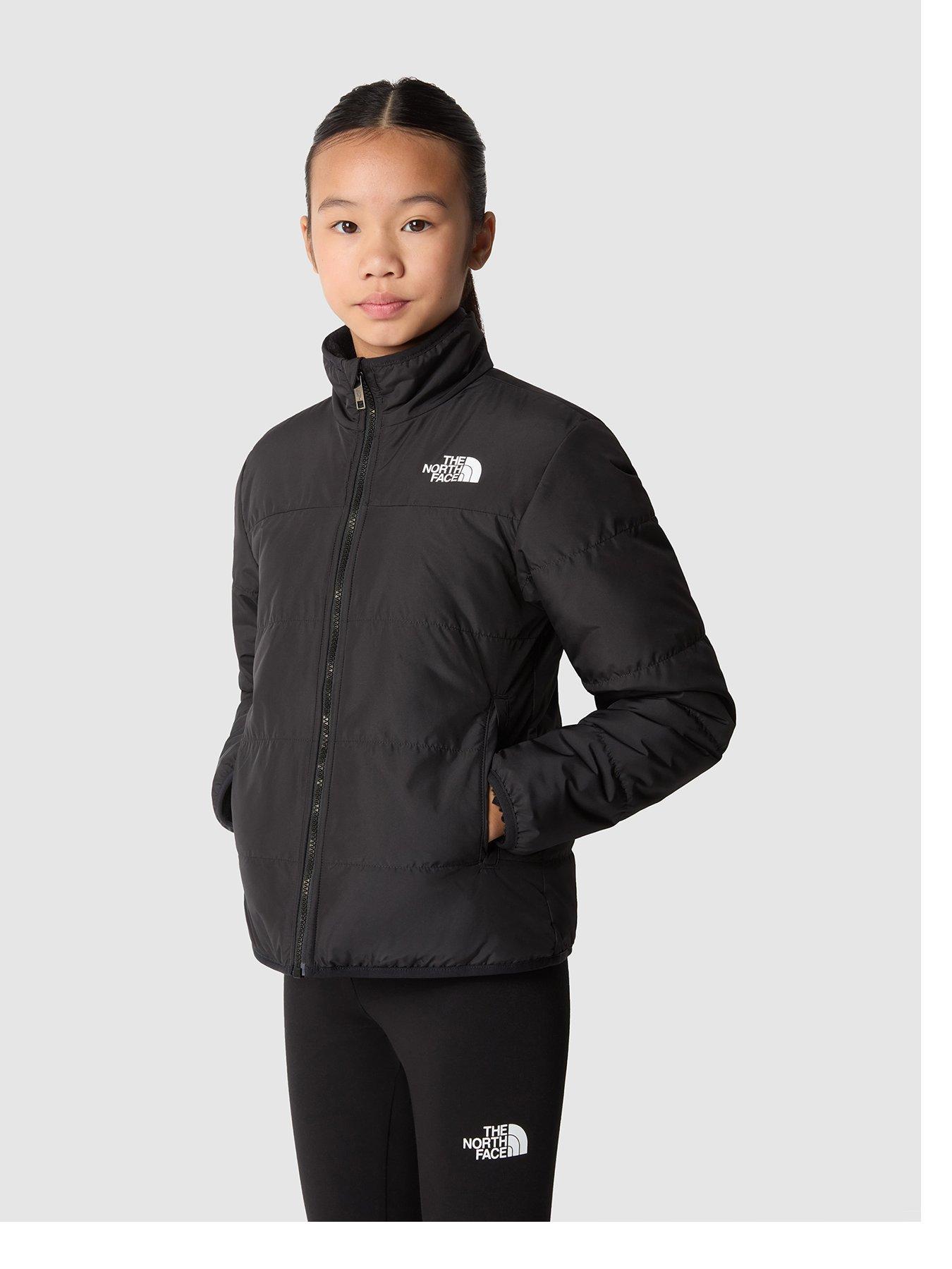 THE NORTH FACE Older Girls Reversible Perrito Jacket - Black