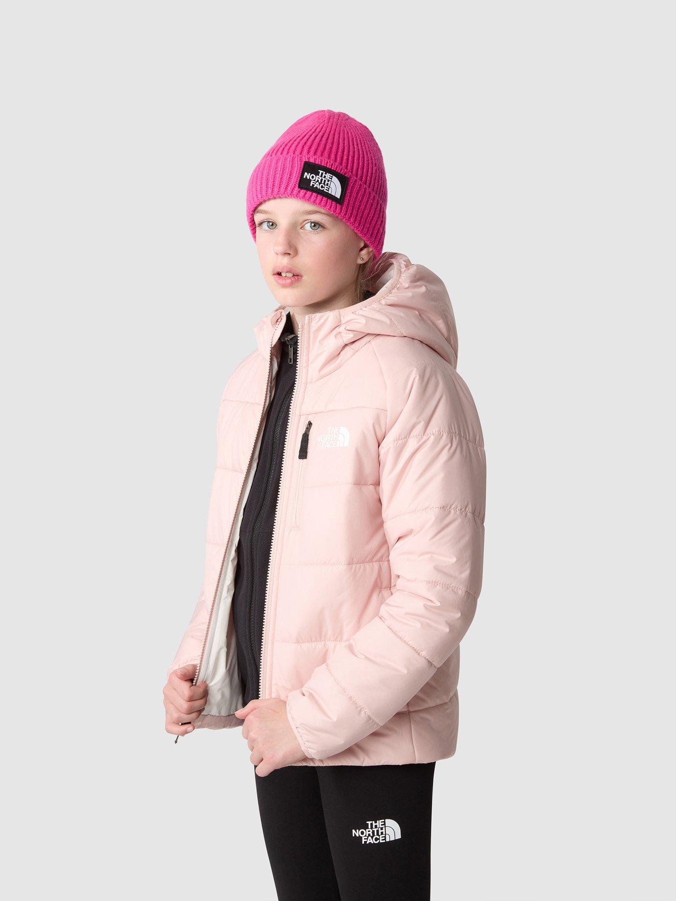 North face light pink deals puffer jacket