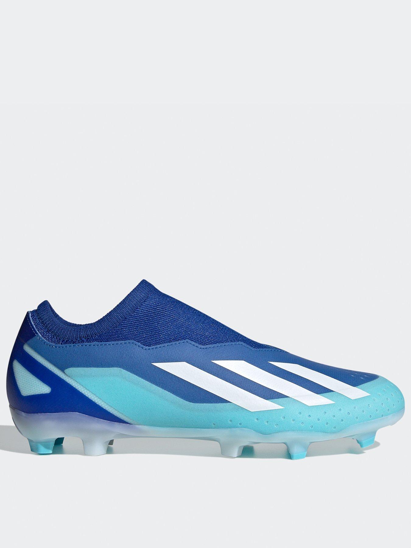 Blue cheap football boots