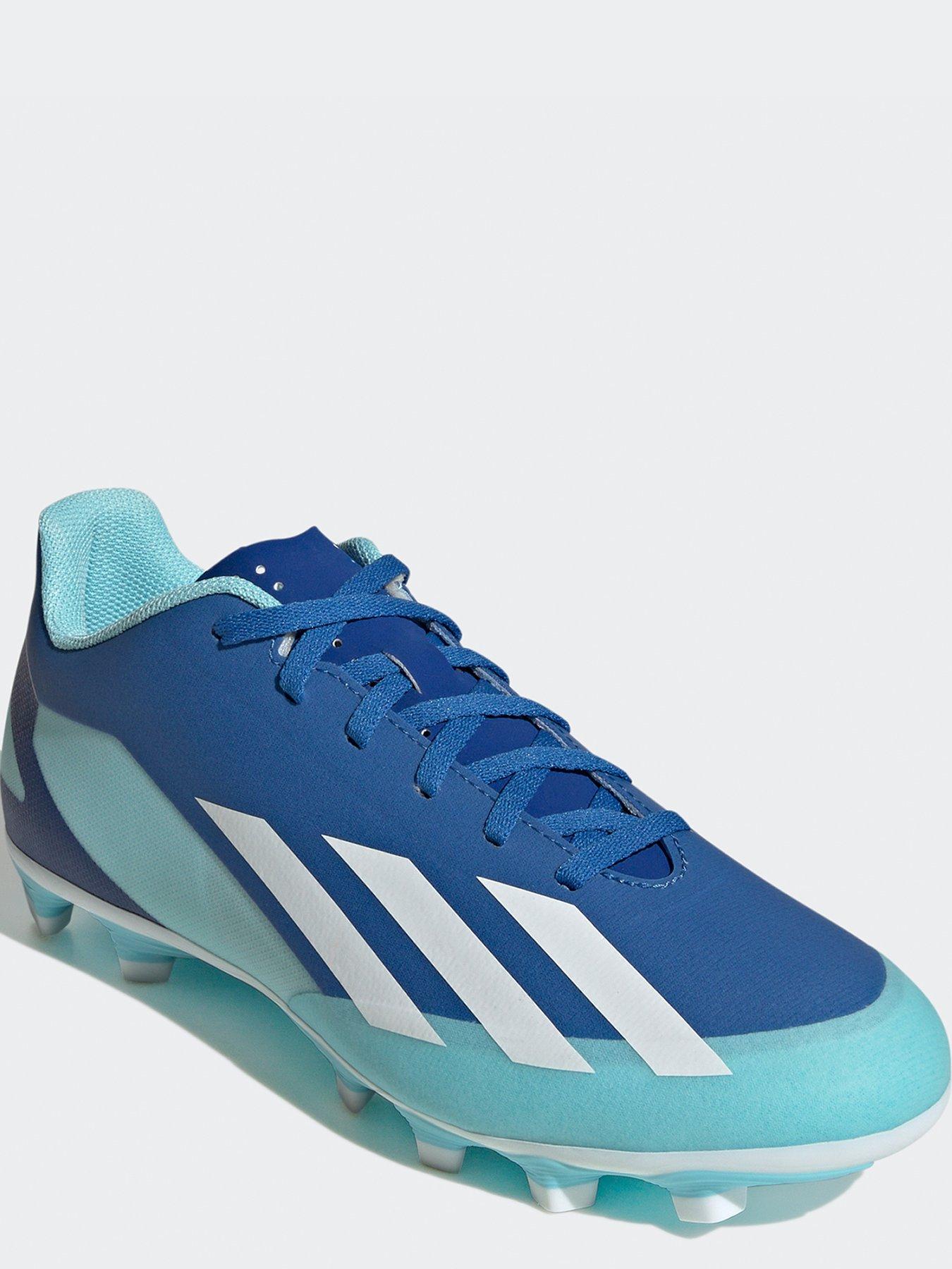 adidas Mens X Crazy Fast.4 Firm Ground Football Boot Blue Very