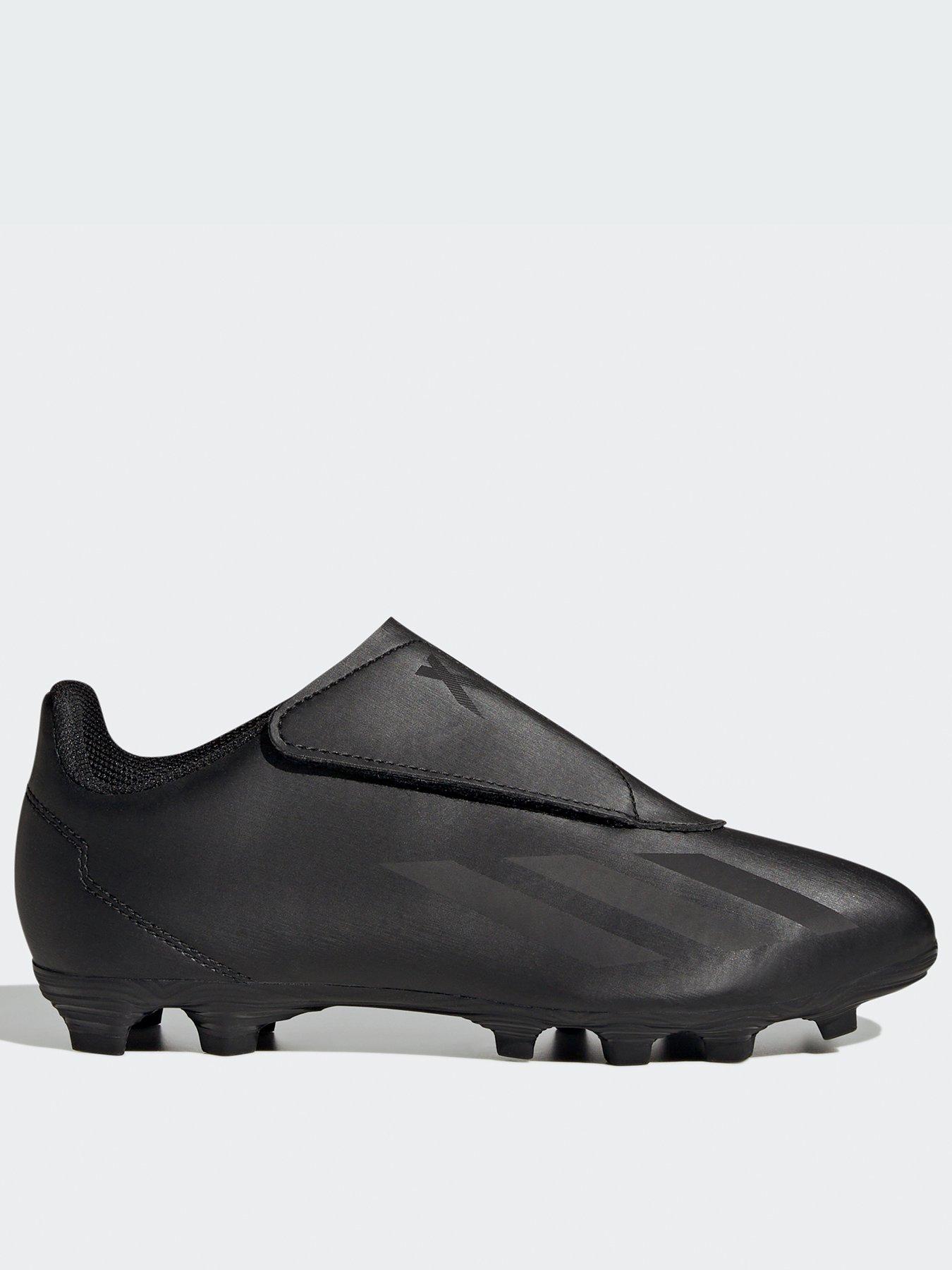 adidas-junior-x-speedportal4-astro-turf-velcro-football-boot-blackfront