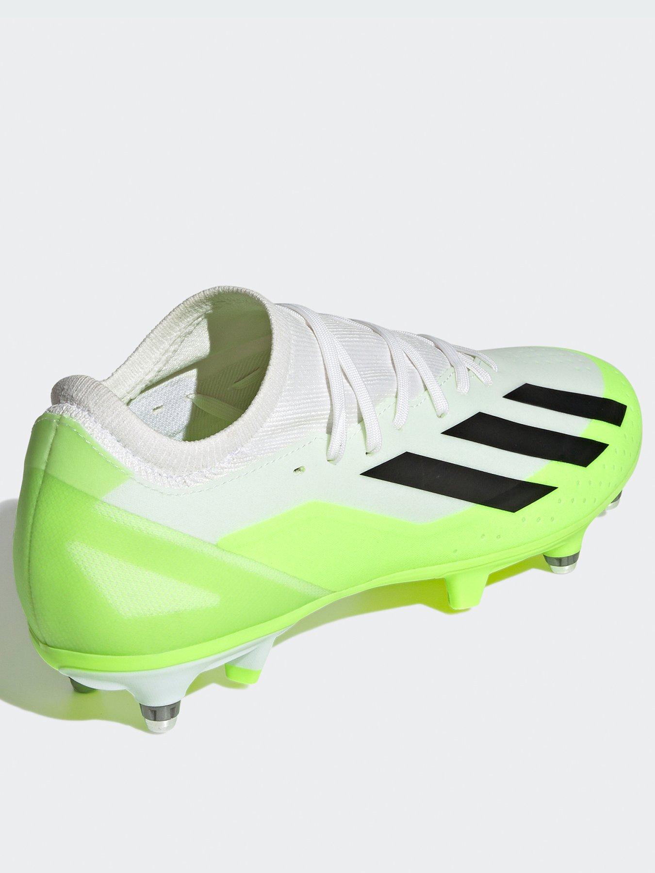 White and green hot sale adidas football boots