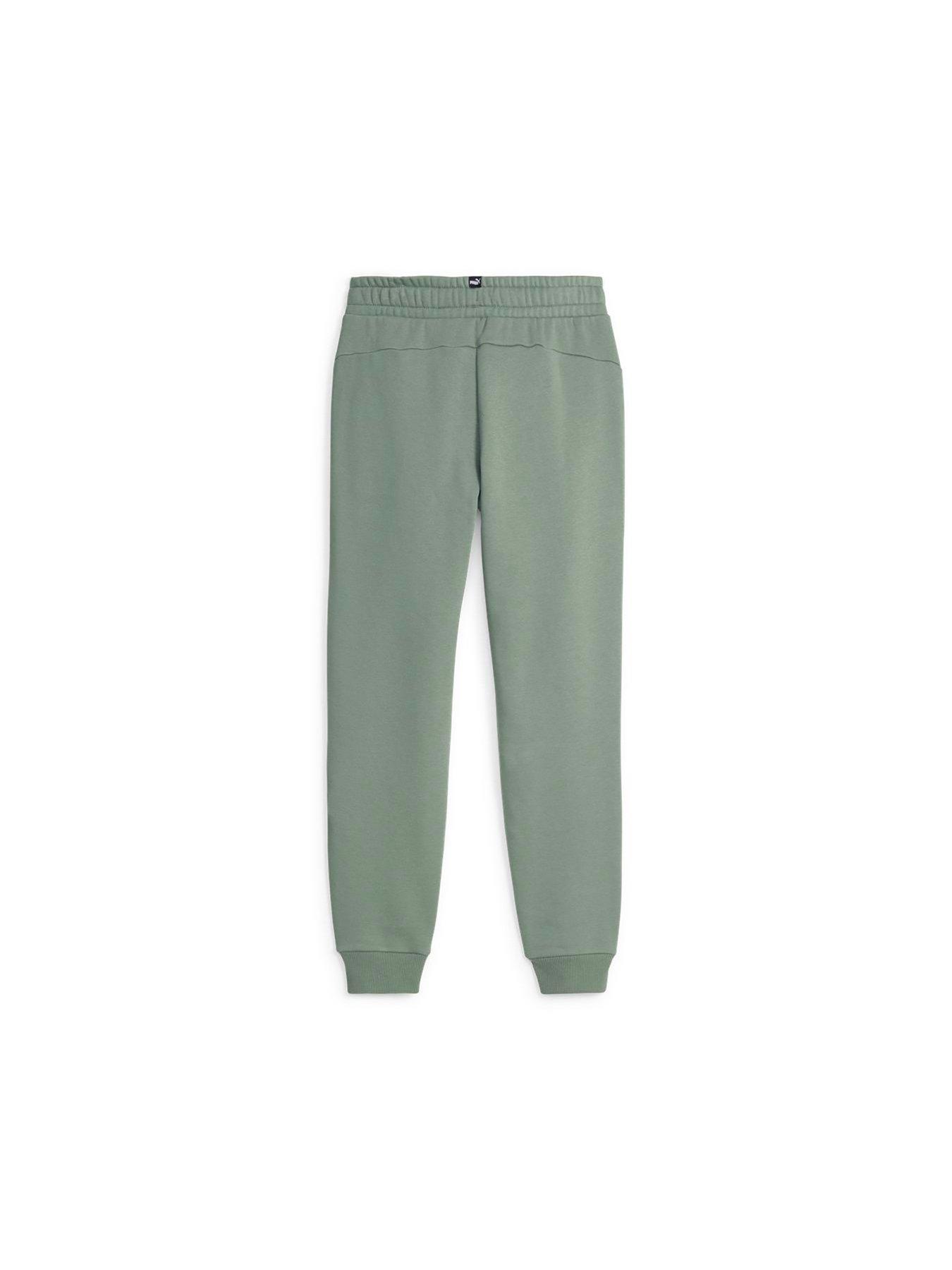 puma-boys-essentials-fleece-logo-pants-light-greenstillFront