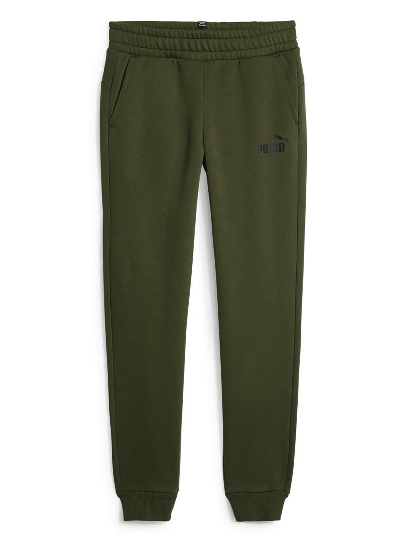 Puma Boys Essentials Fleece Logo Pants Light Green Very Ireland