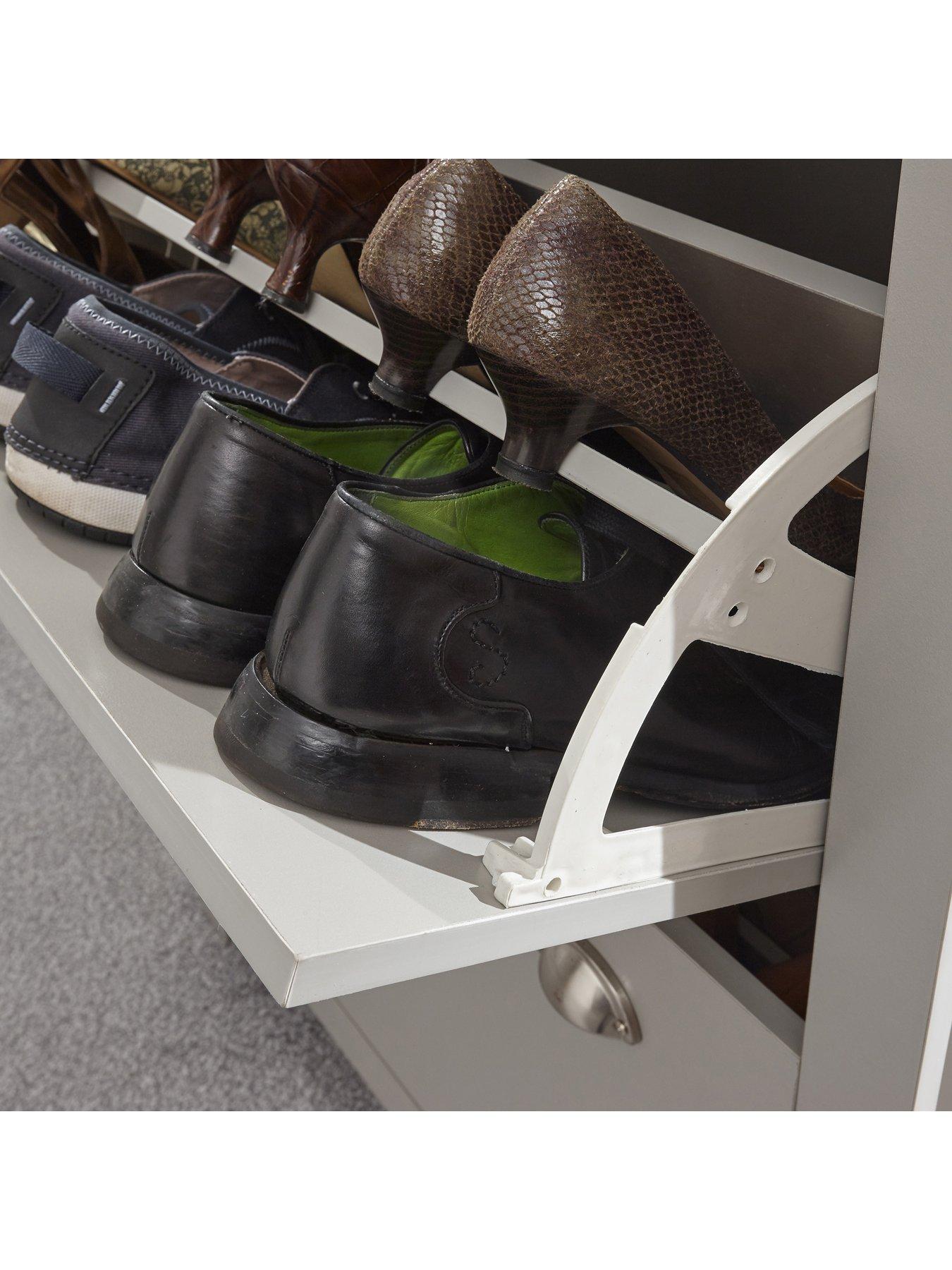 Image 5 of 5 of GFW Lancaster 1 Drawer Shoe Storage - Grey