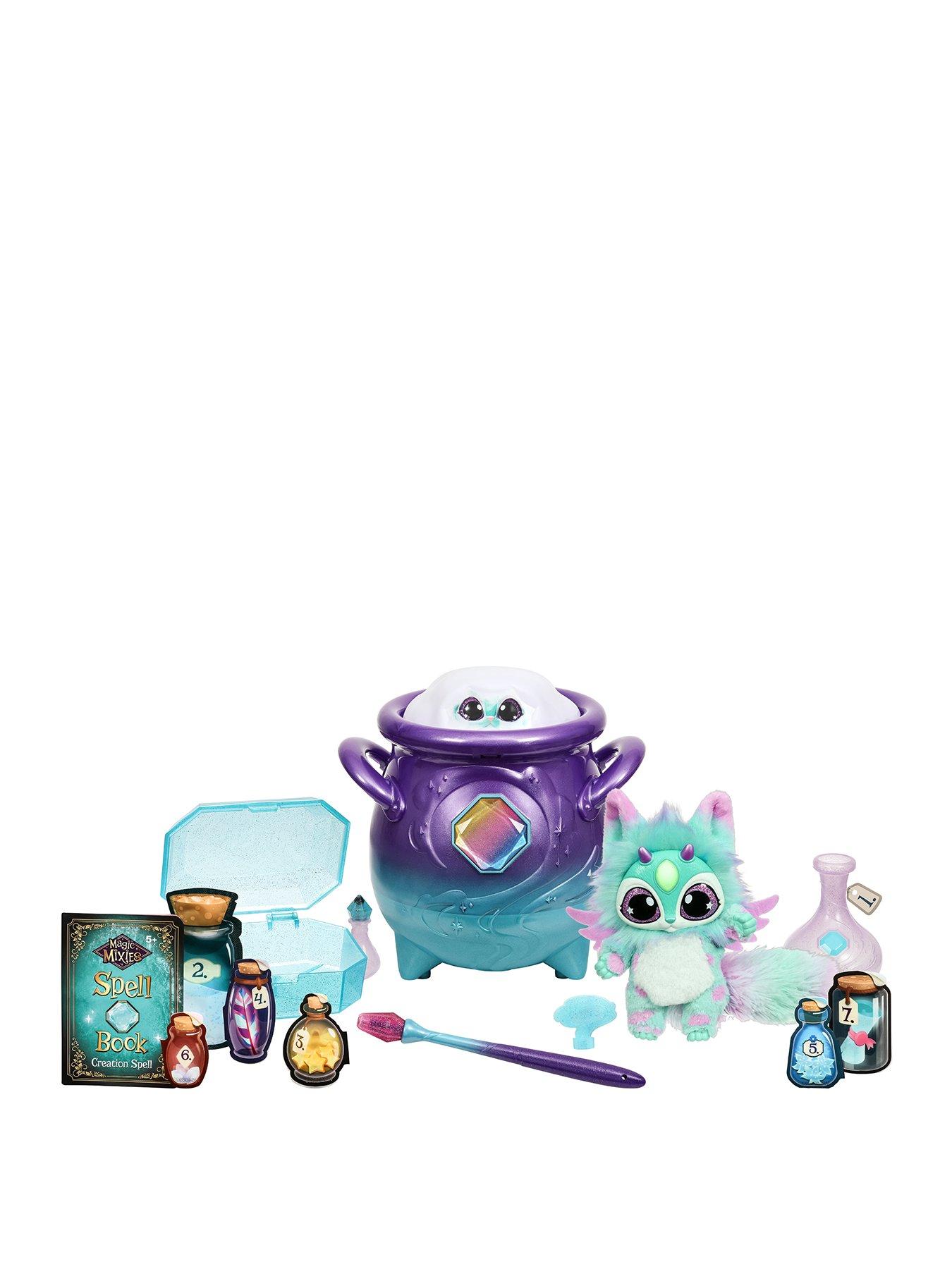 Magic Mixies Magical Gem Surprise Fire Magic Cauldron - Reveal a  Non-Electronic Mixie Plushie and Magic Ring with a pop up Reveal from The  Fizzing