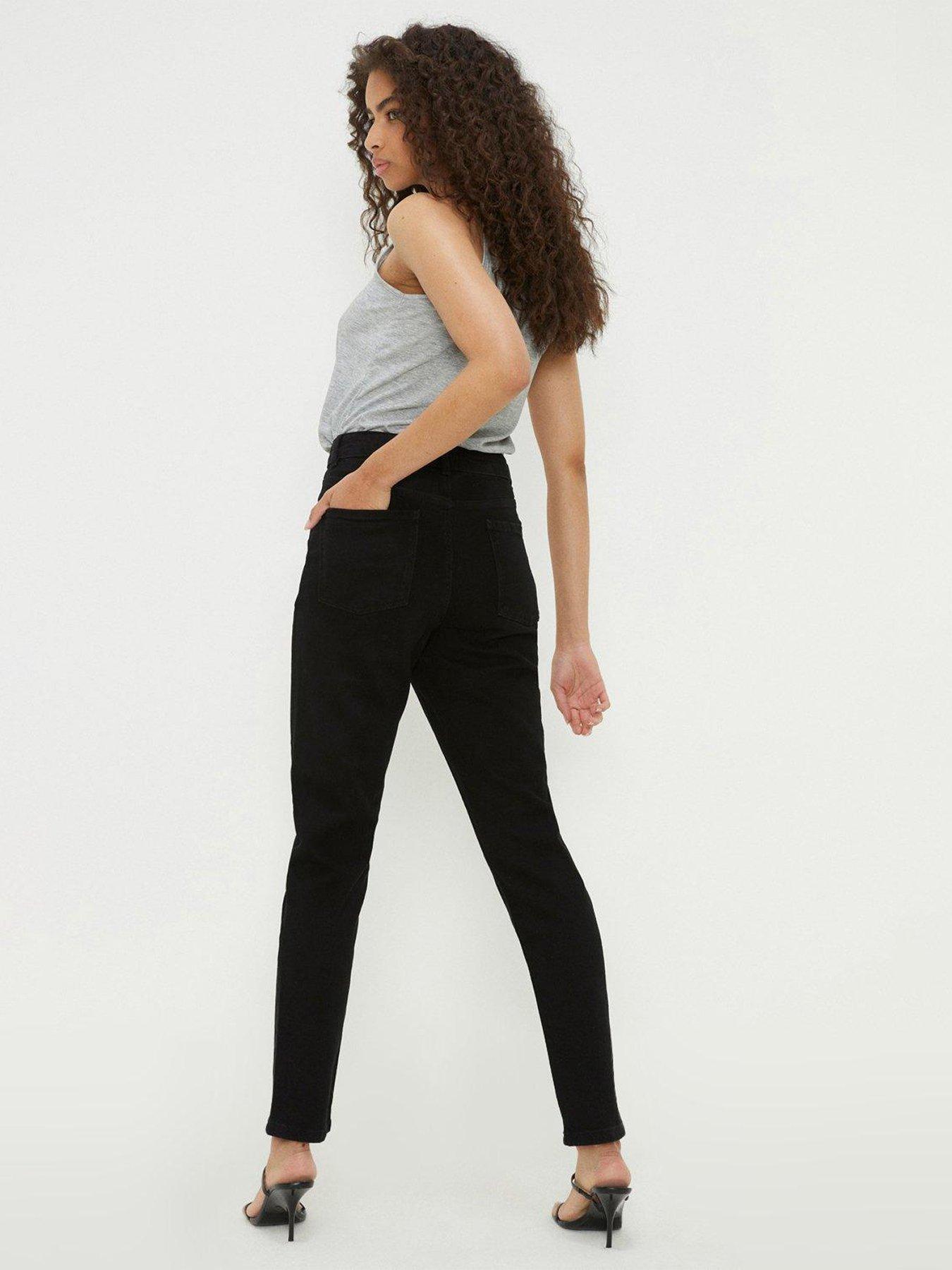 dorothy-perkins-kimberley-slim-mom-jeans-blackstillFront