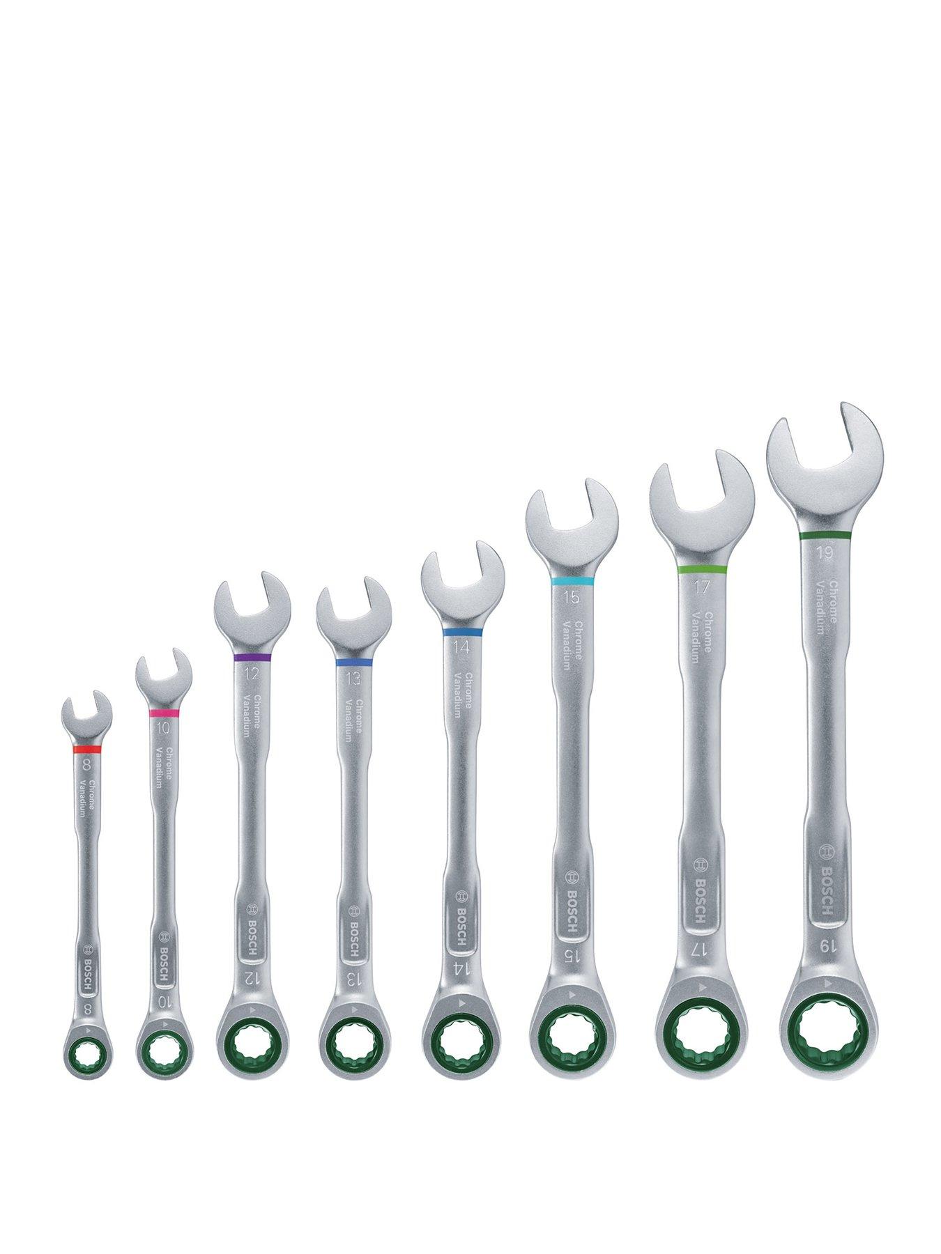 Bosch 8 pcs Ratchet combination Spanner Set