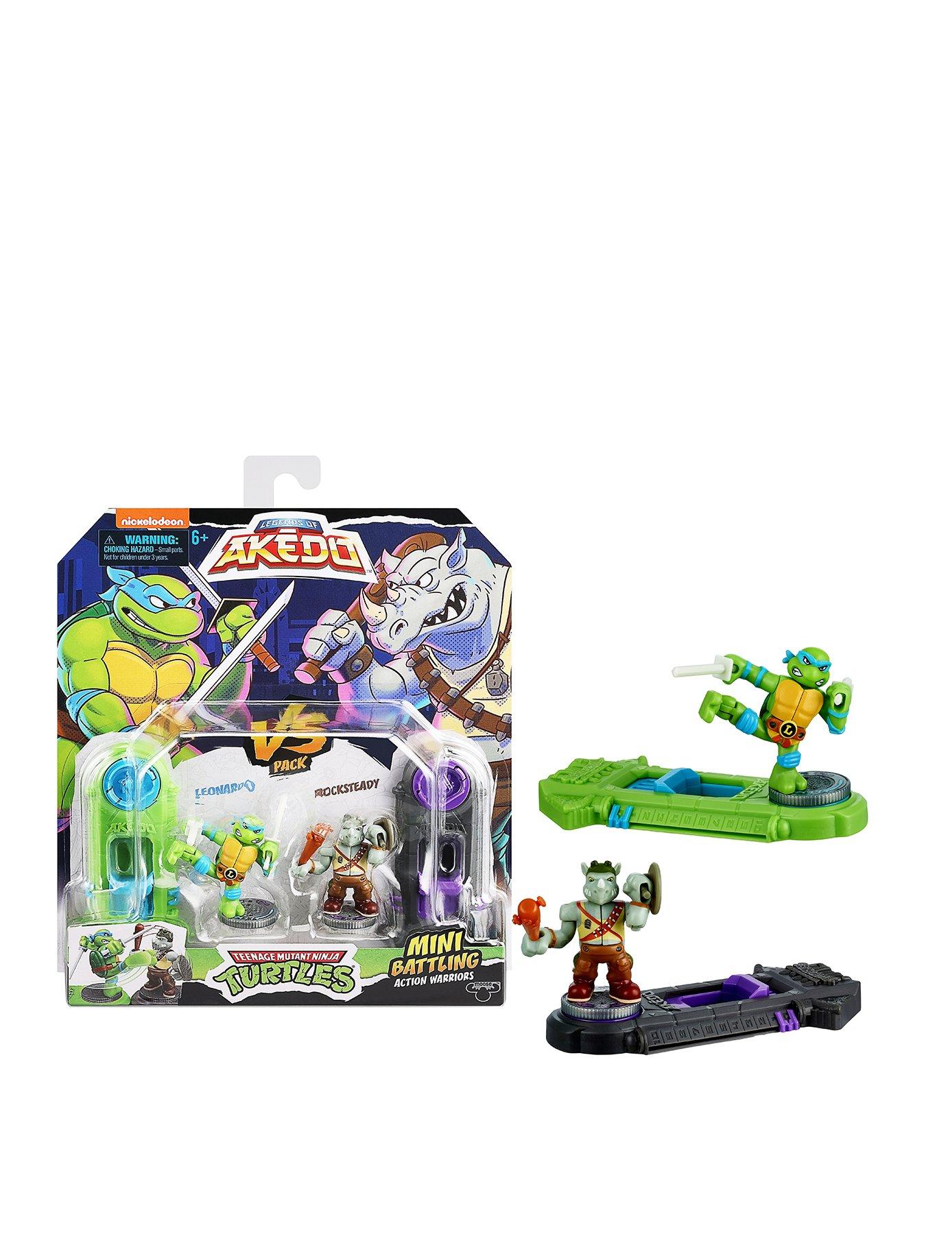 Image 1 of 6 of Akedo Legends Of Akedo X&nbsp;Teenage Mutant Ninja Turtles -&nbsp;Leonardo Vs Rocksteady