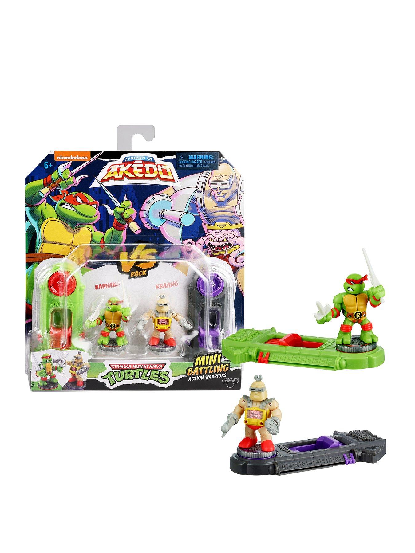 Image 1 of 6 of Akedo Legends Of Akedo Teenage Mutant Ninja Turtles. Mini Battling  Warriors Versus Pack Raphael Vs Krang
