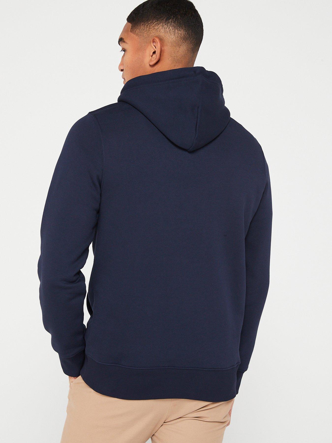 gant-regular-fit-shield-hoodie-bluestillFront