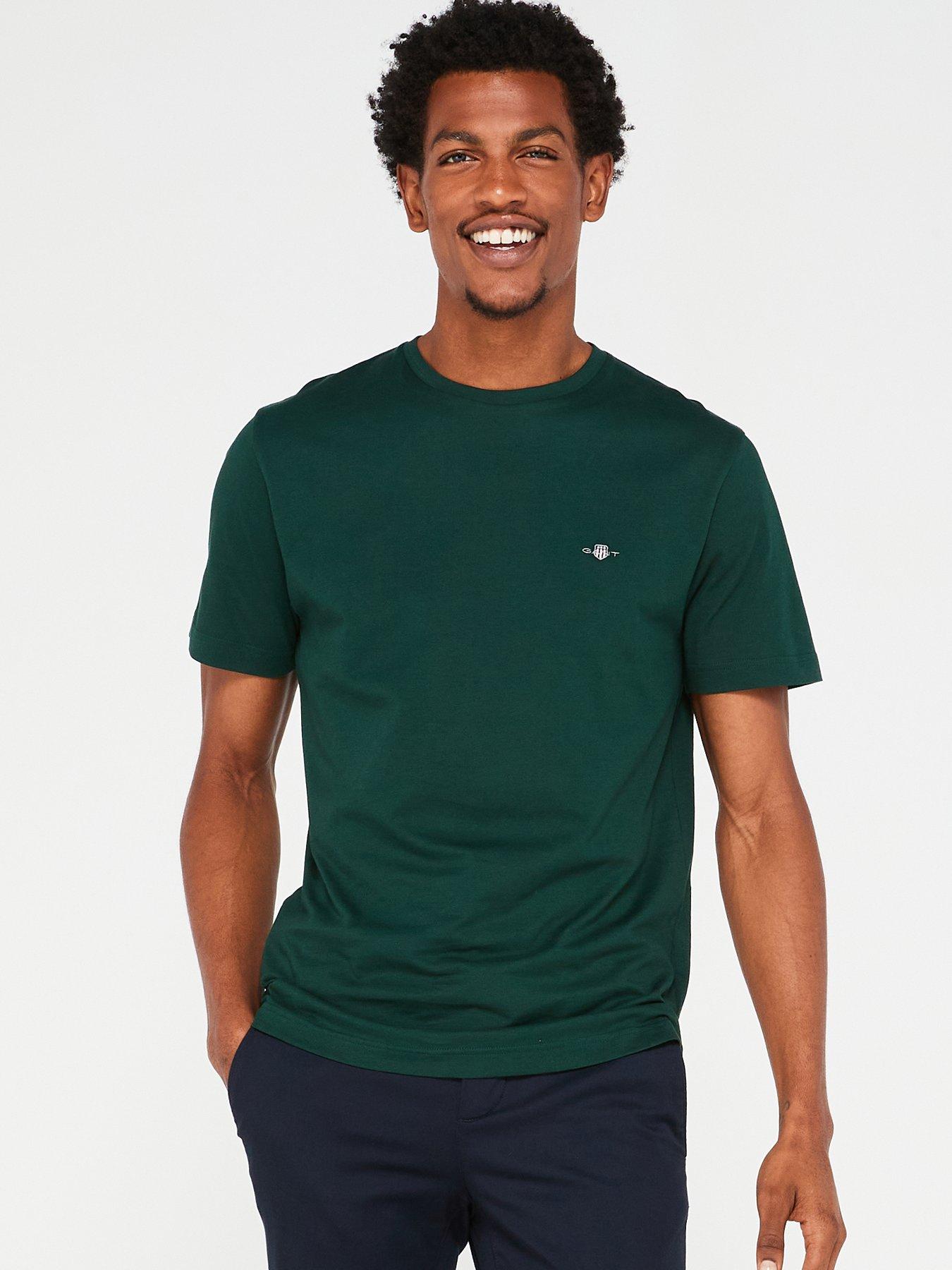 GANT Gant Regular Fit Shield Short Sleeve T-Shirt - Green