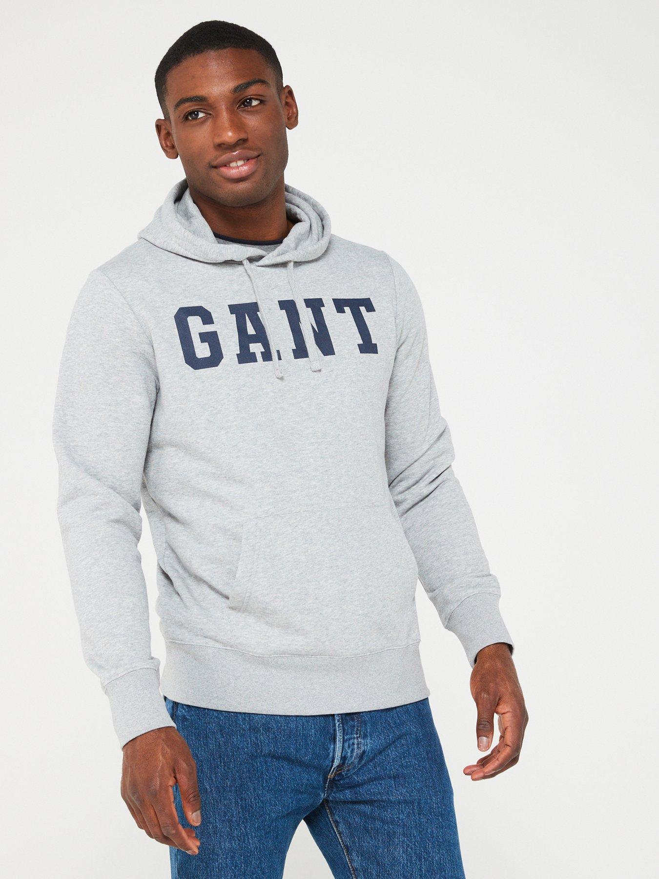 Gant logo best sale sweat hoodie