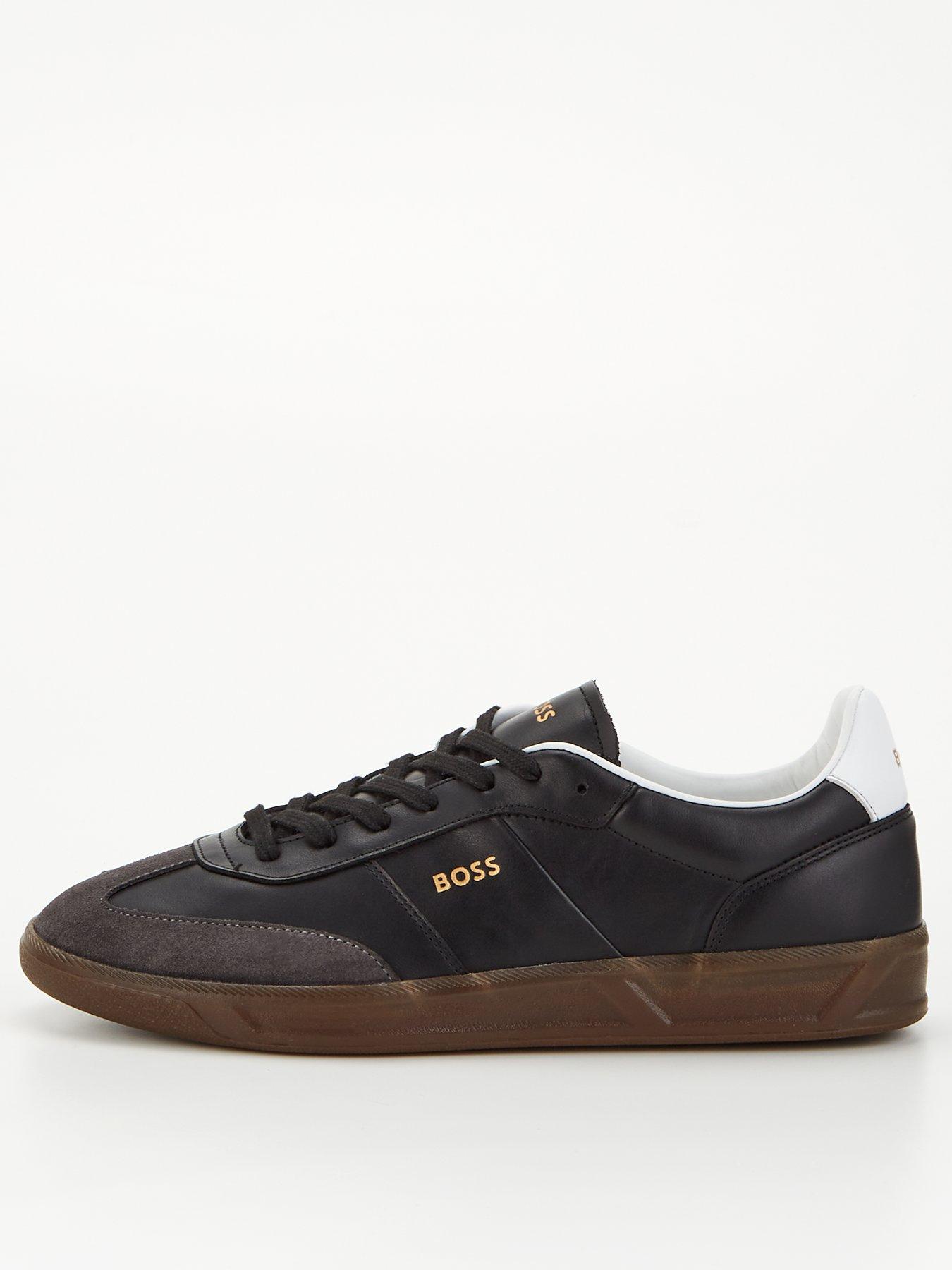 boss-brandon-tennisnbspleather-trainer-black