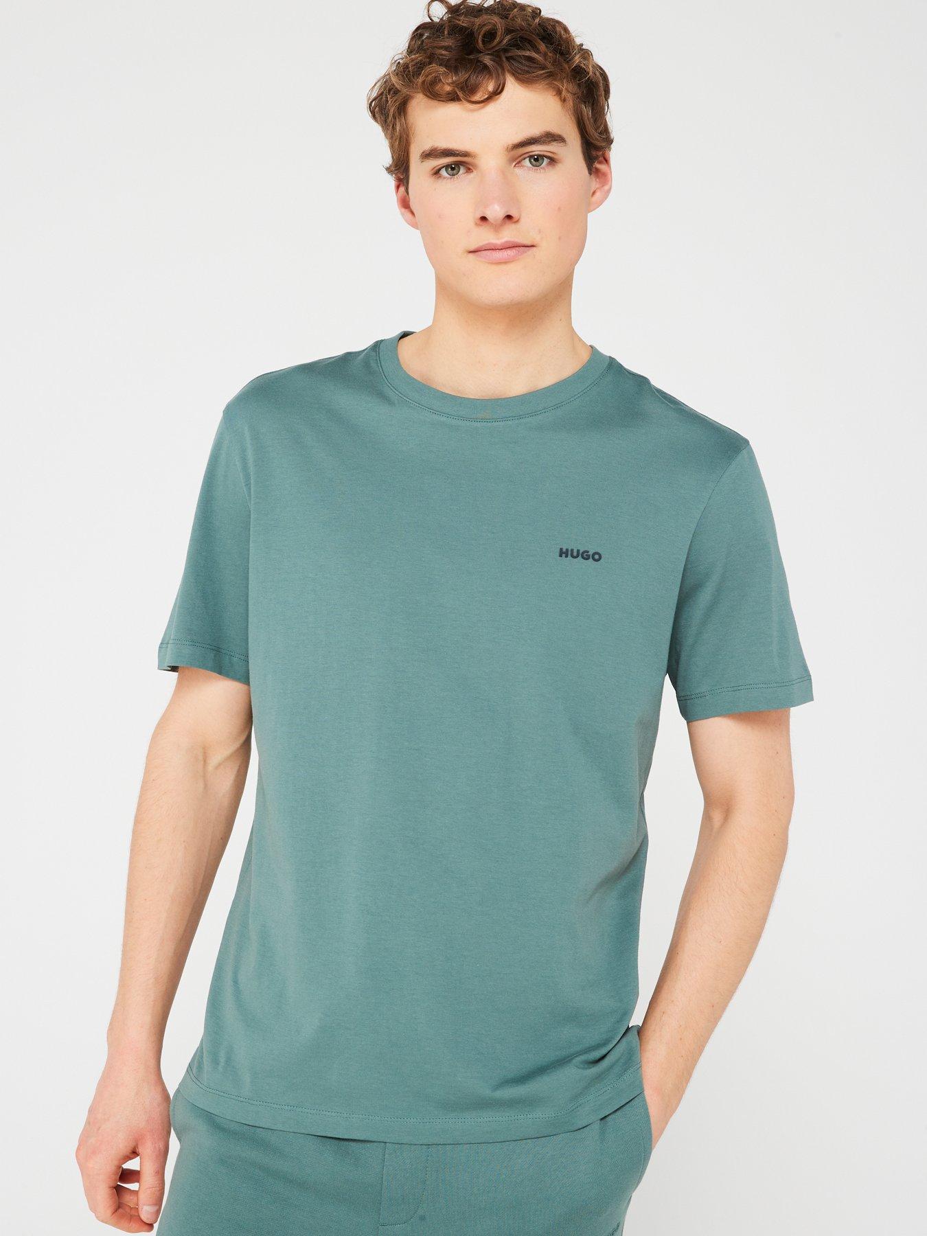 hugo-dero222-regular-fit-t-shirt-dark-green