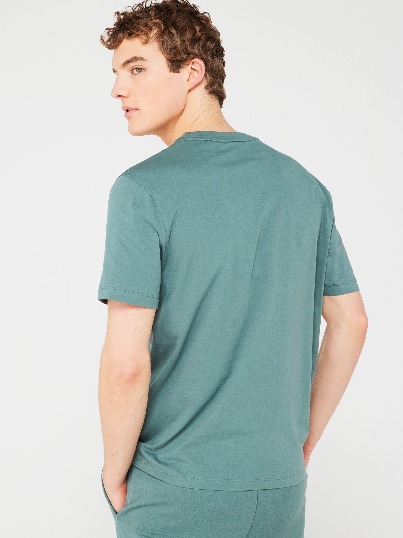 hugo-dero222-regular-fit-t-shirt-dark-greenstillFront