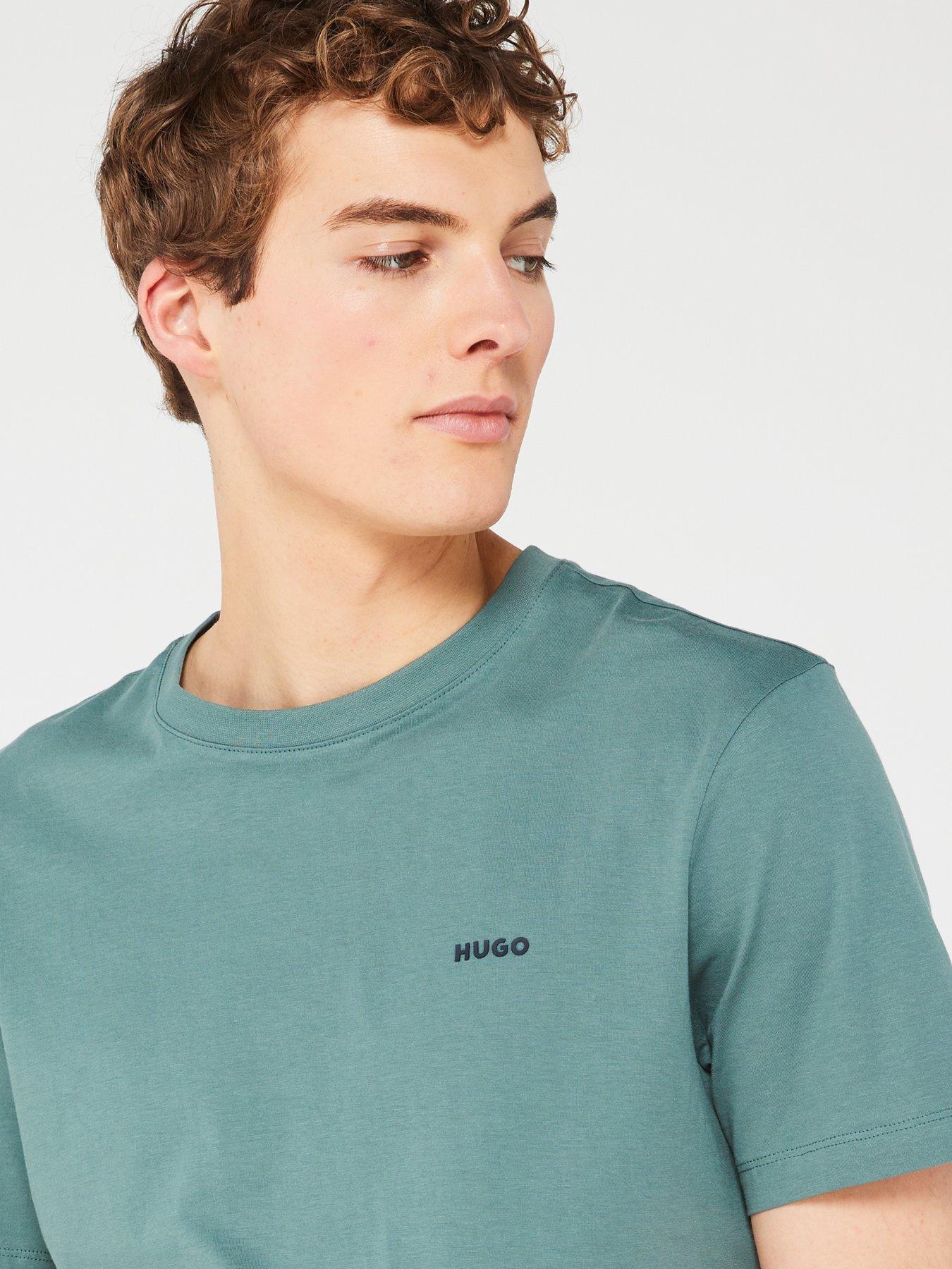 hugo-dero222-regular-fit-t-shirt-dark-greenoutfit