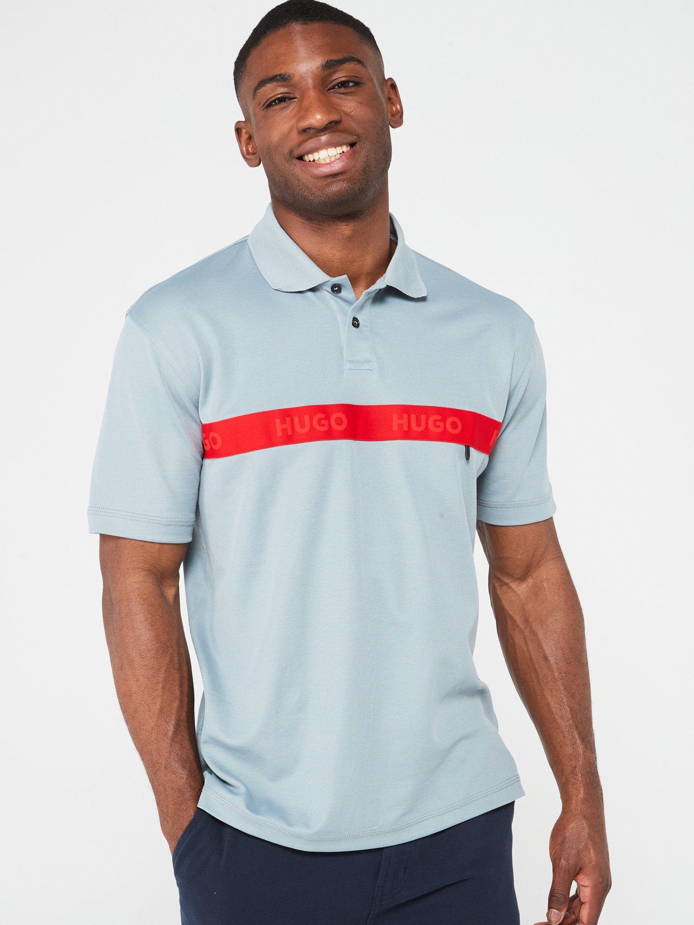 hugo-decholo-relaxed-fit-polo-shirt-grey