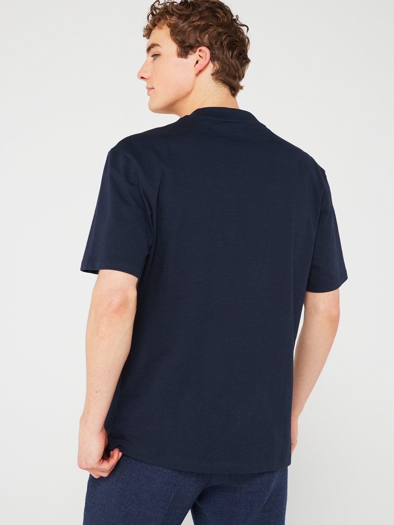 Image 2 of 4 of HUGO Dapolino Relaxed Fit T-Shirt - Dark Blue