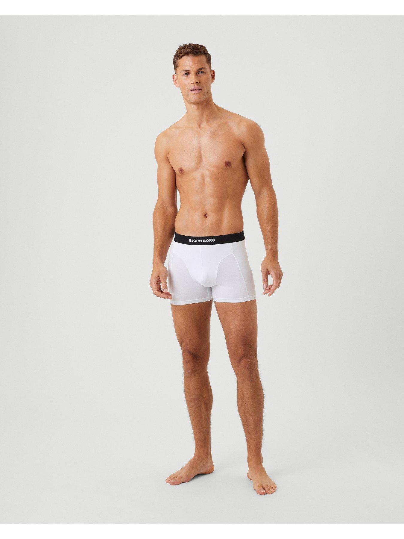 Image 4 of 4 of Bjorn Borg Mens Bjorn Borg Premium Cotton Stretch Boxer 2 Pack