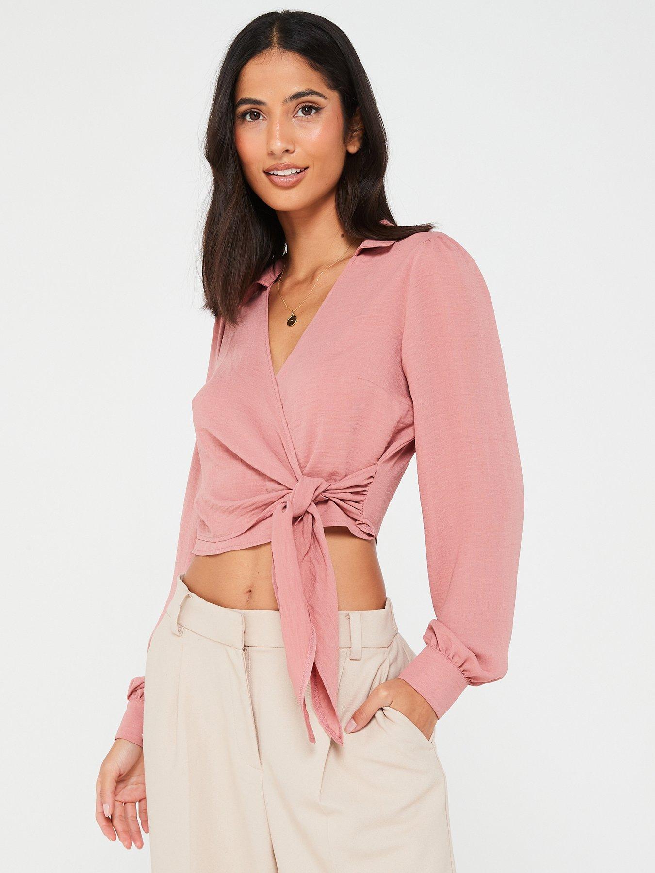 v-by-very-long-sleeve-wrap-blouse-pink