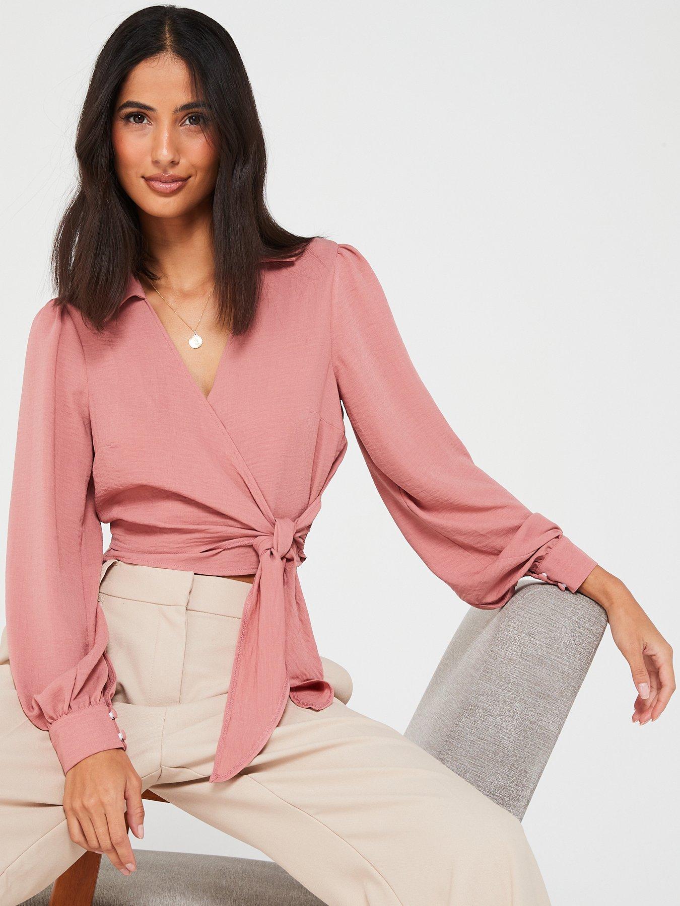 v-by-very-long-sleeve-wrap-blouse-pinkoutfit