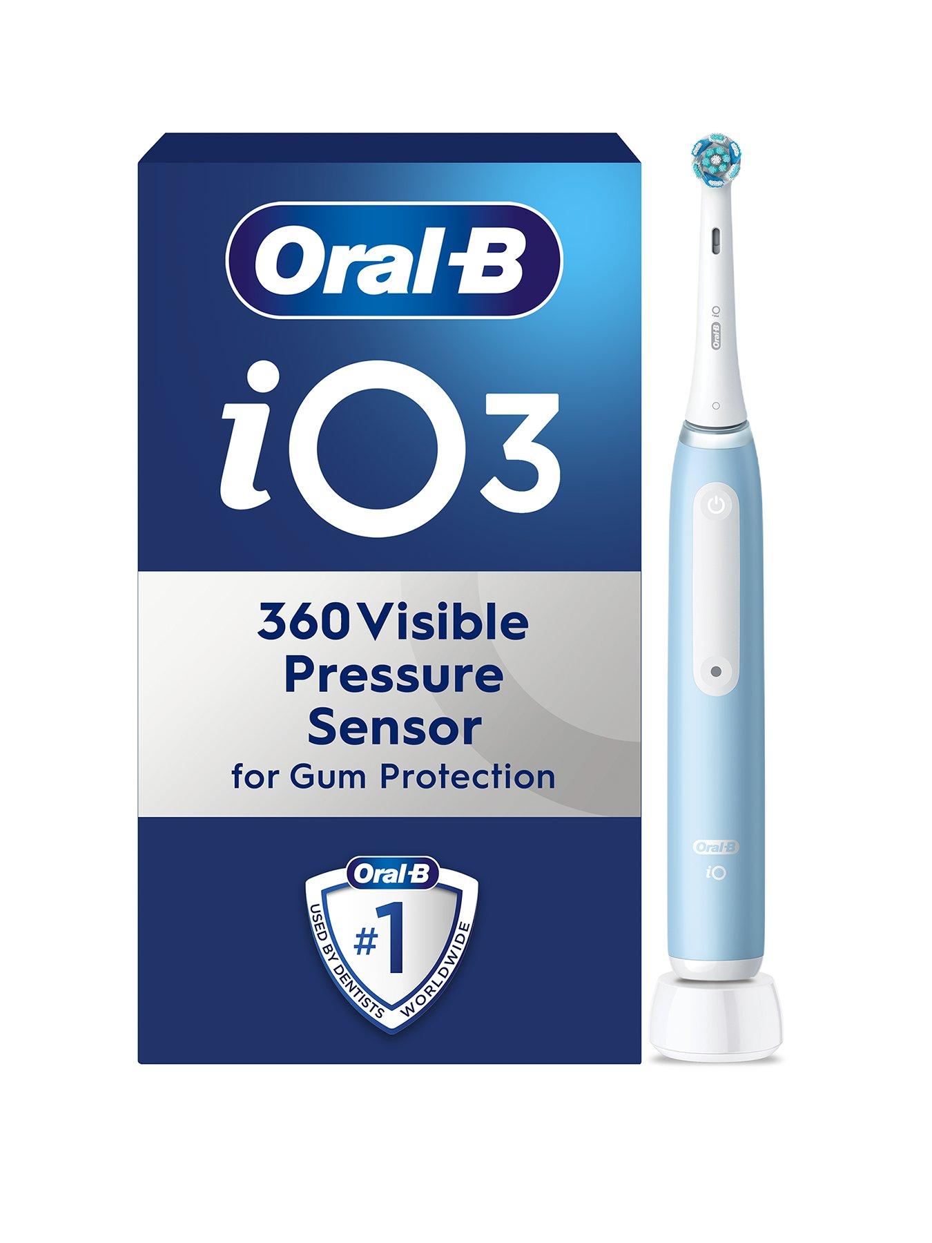 Image 1 of 7 of Oral-B iO3 Ice Blue Electric Toothbrush