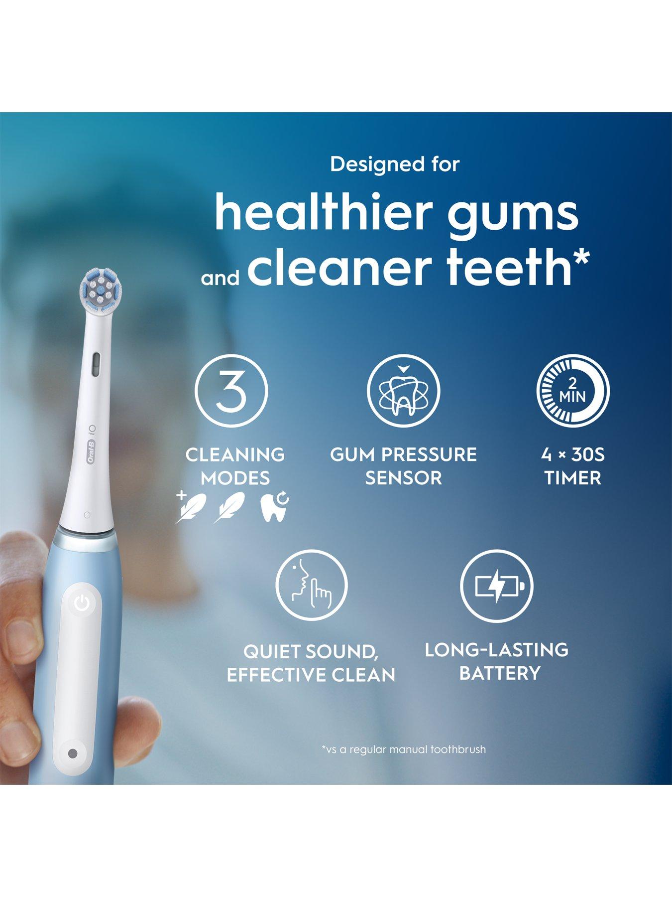 Image 2 of 7 of Oral-B iO3 Ice Blue Electric Toothbrush