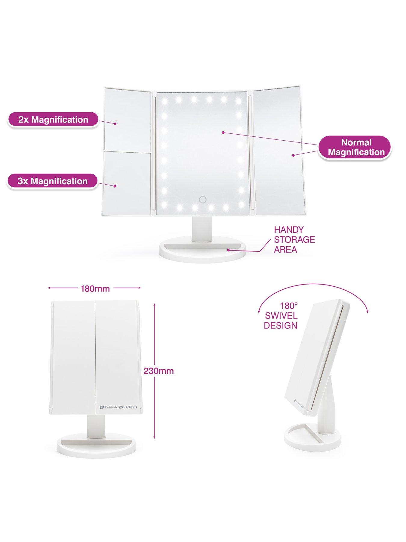 Image 7 of 7 of Rio 24 LED Touch Dimmable Cosmetic Mirror - White