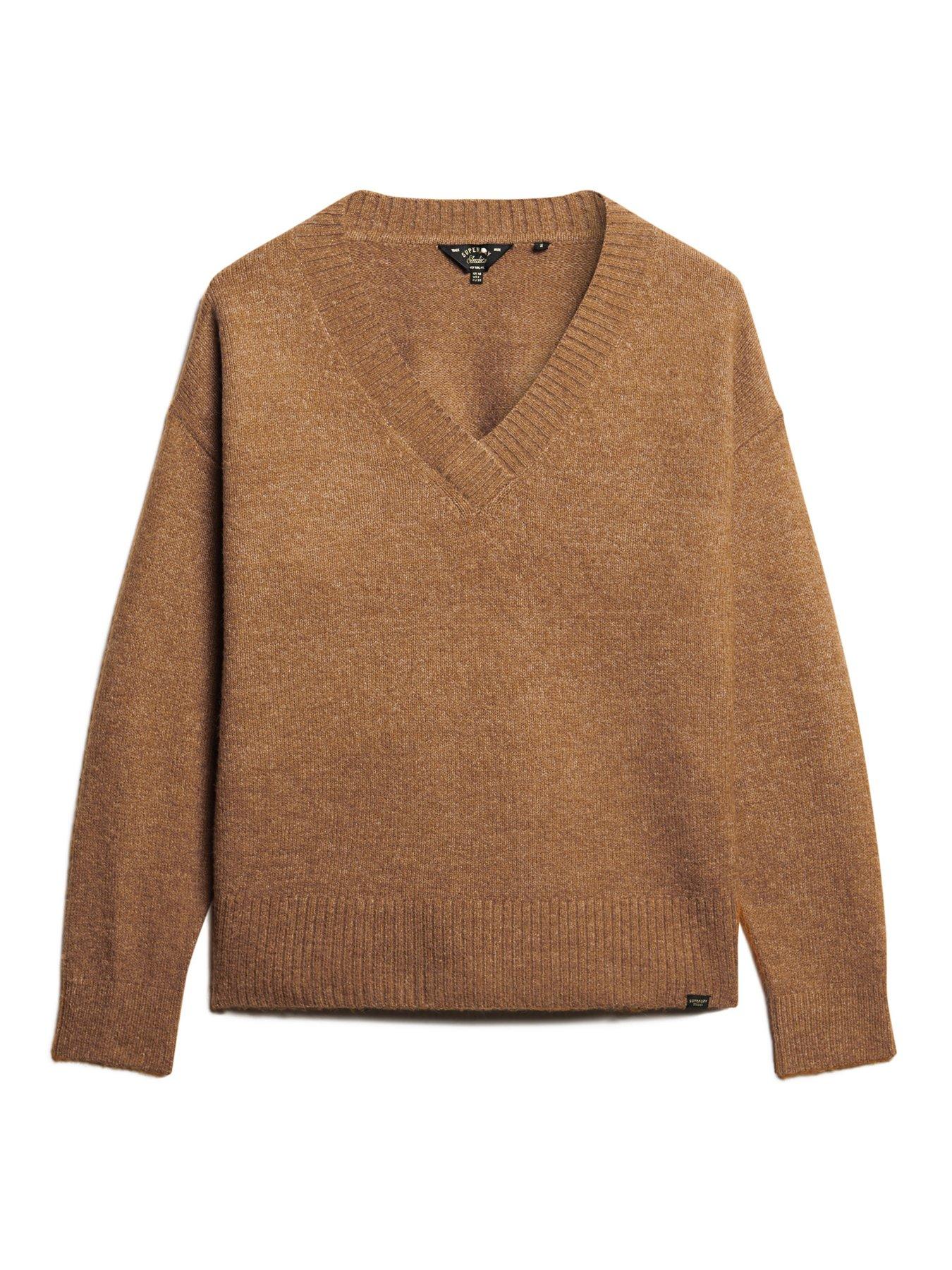 superdry-oversized-v-neck-jumper-beigedetail