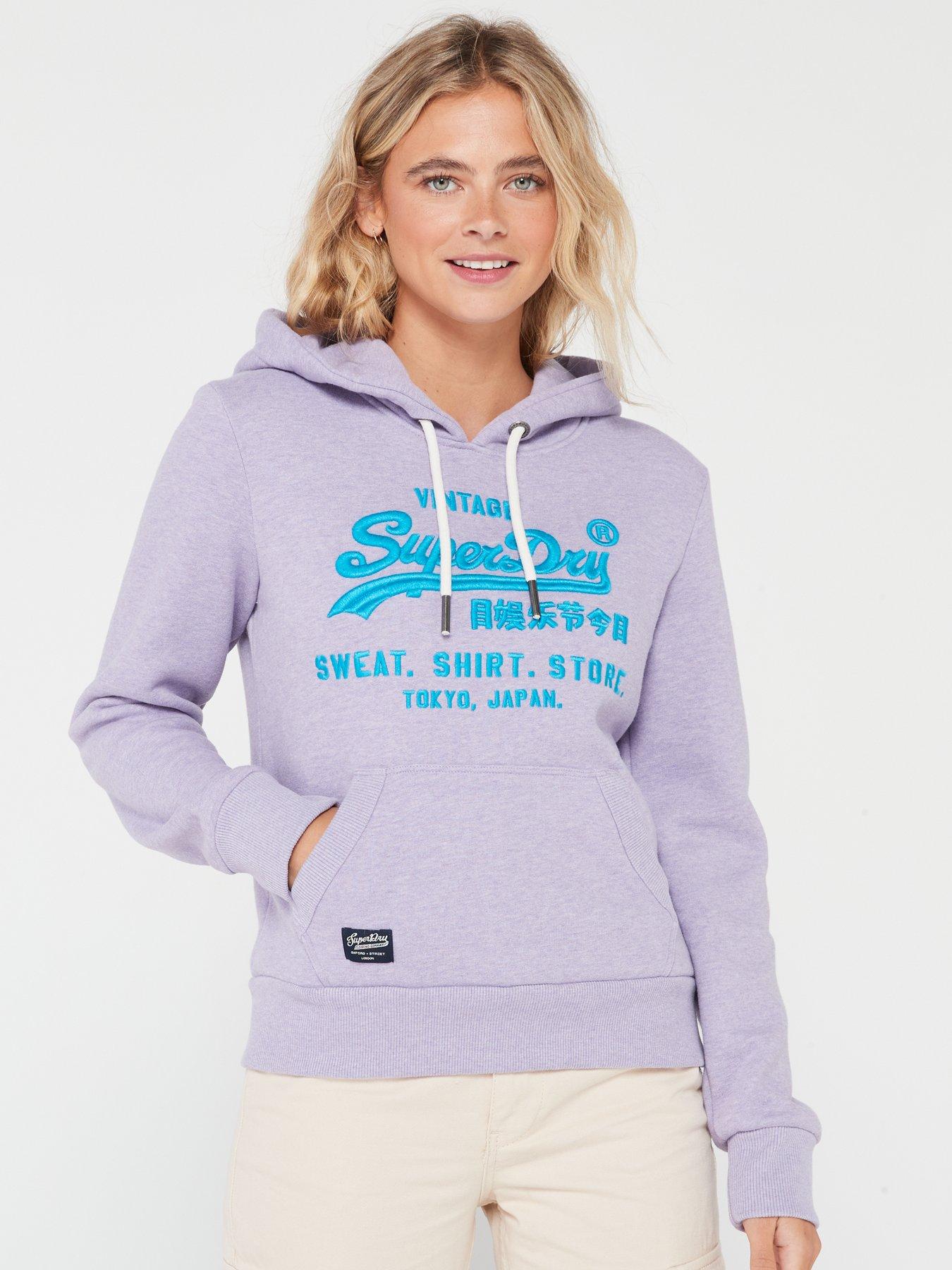 Purple hot sale superdry hoodie