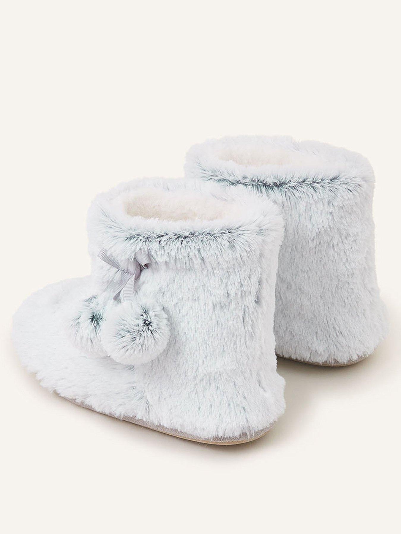 Image 3 of 4 of Accessorize Supersoft Slipper Boot - Grey