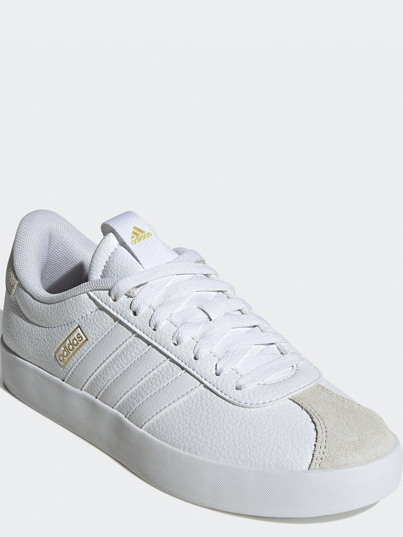 adidas-sportswear-womens-vl-court-30-trainers-whitegreystillFront