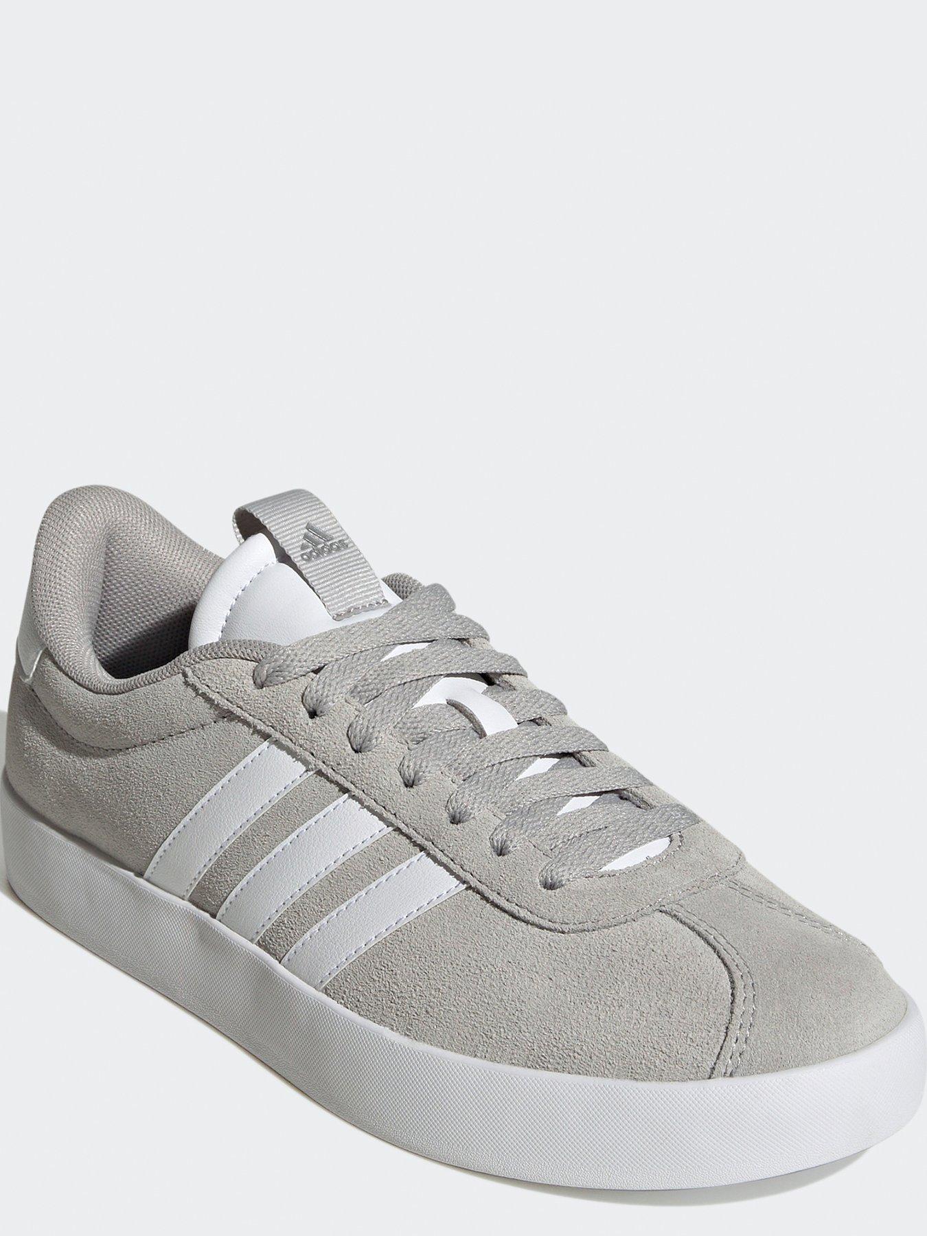 adidas-sportswear-womens-vl-court-30-trainers-greywhitestillFront