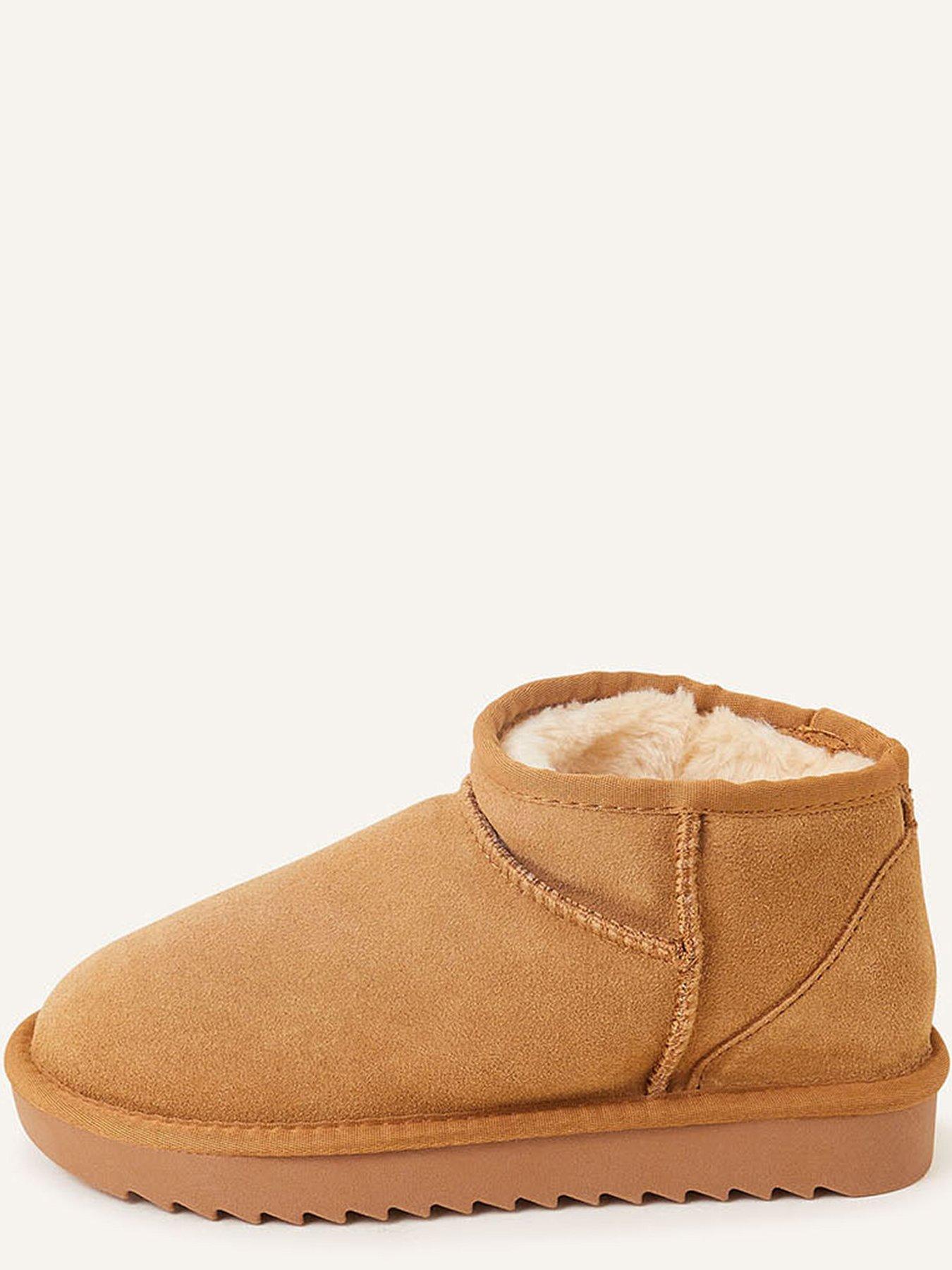 Image 4 of 4 of Accessorize Mini Suede Boot - Brown