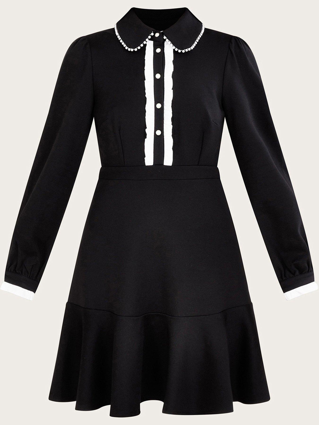 Monsoon black dress clearance sale