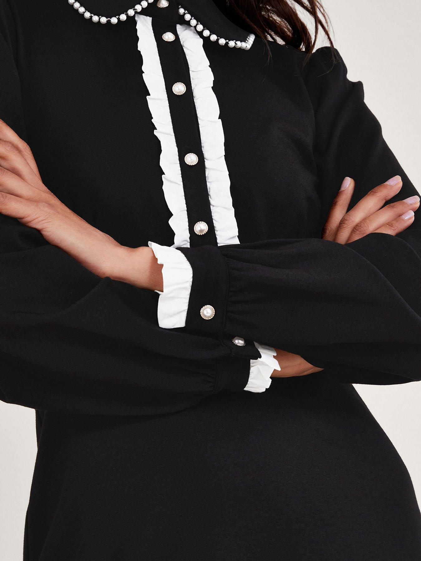 Image 5 of 5 of Monsoon Paloma Ponte Dress - Black