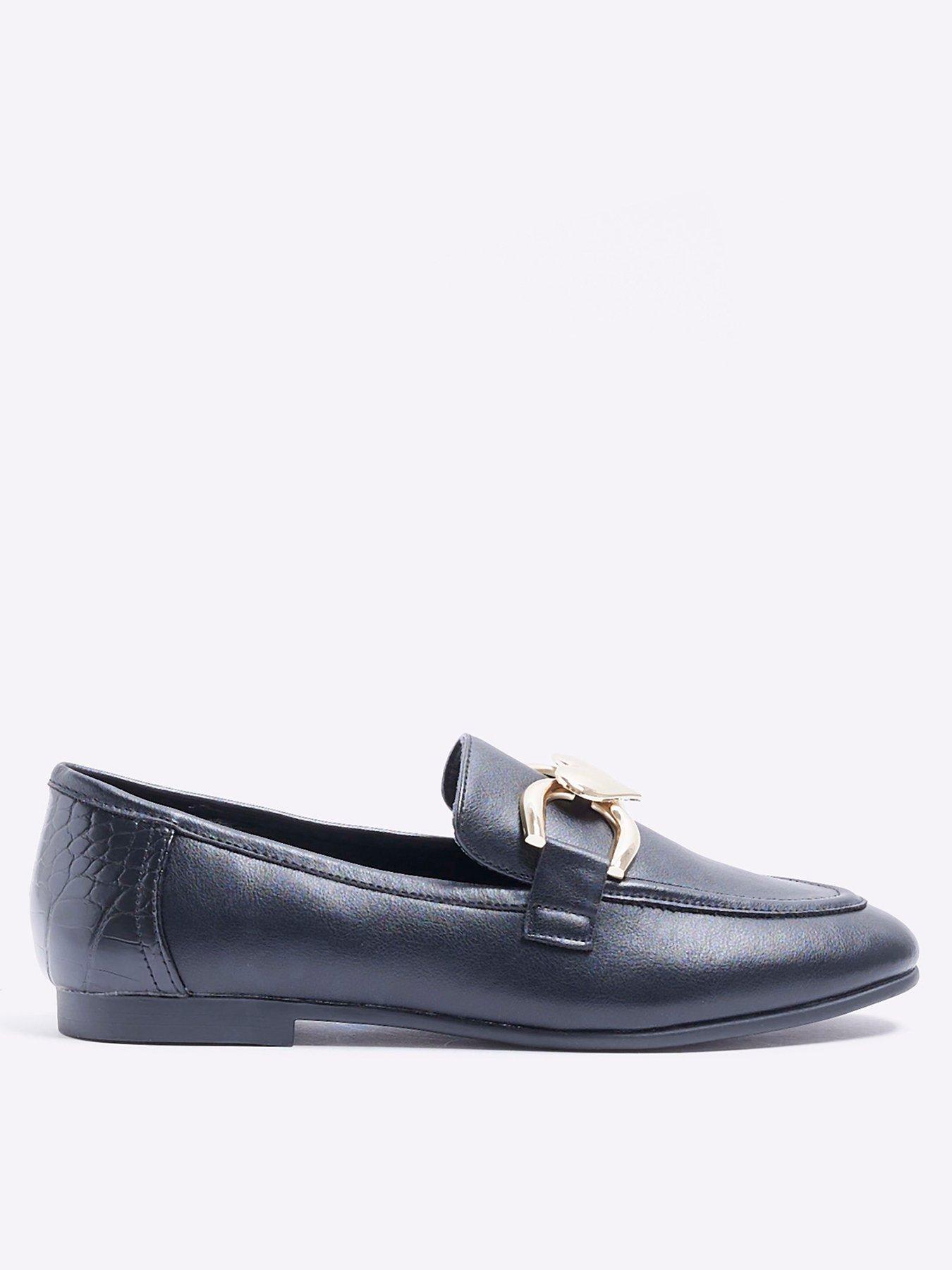 river-island-heart-chain-loafer-black